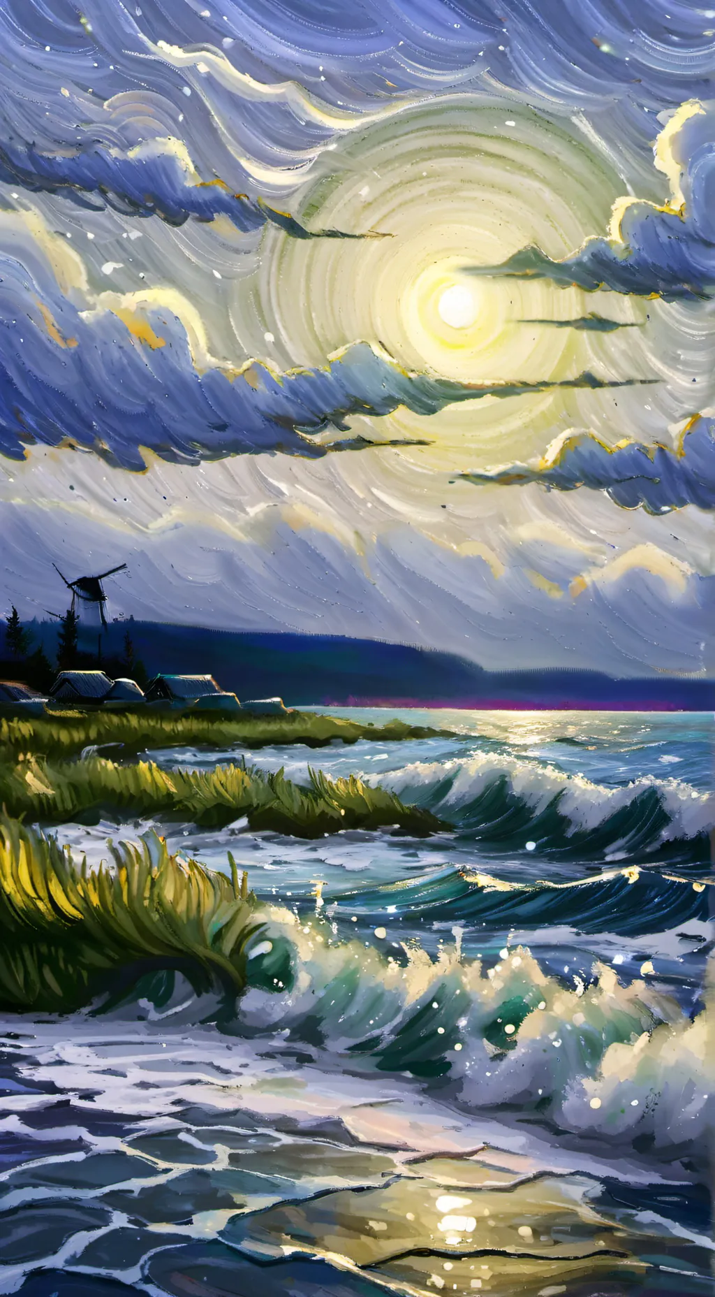 ai character: Mha beach trip background