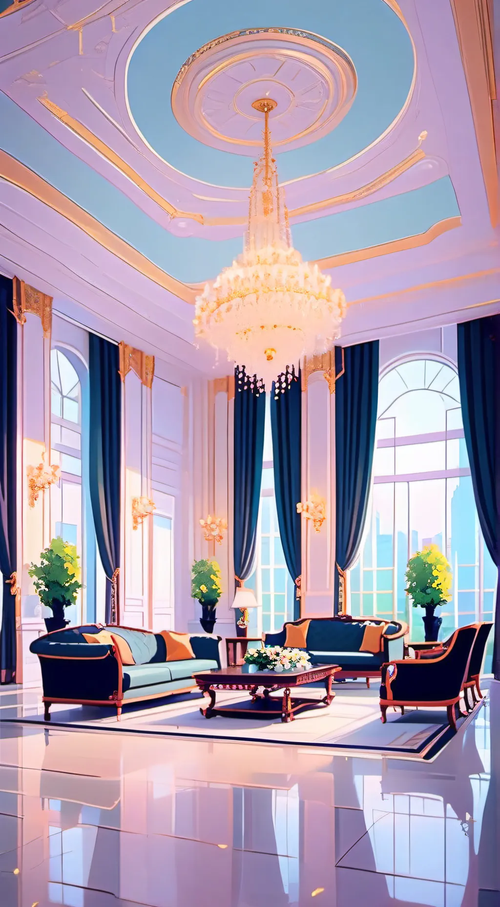 ai character: HH Alastor Vs Luci background