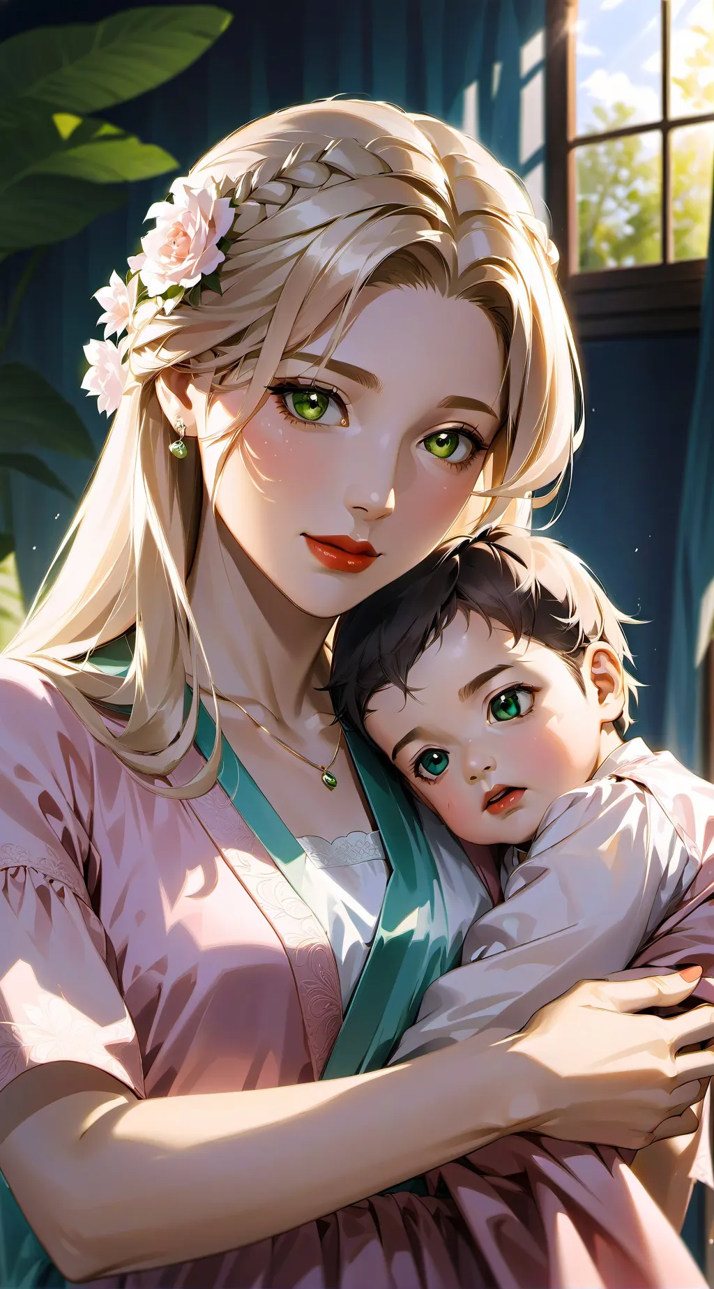 ai character: Luna background