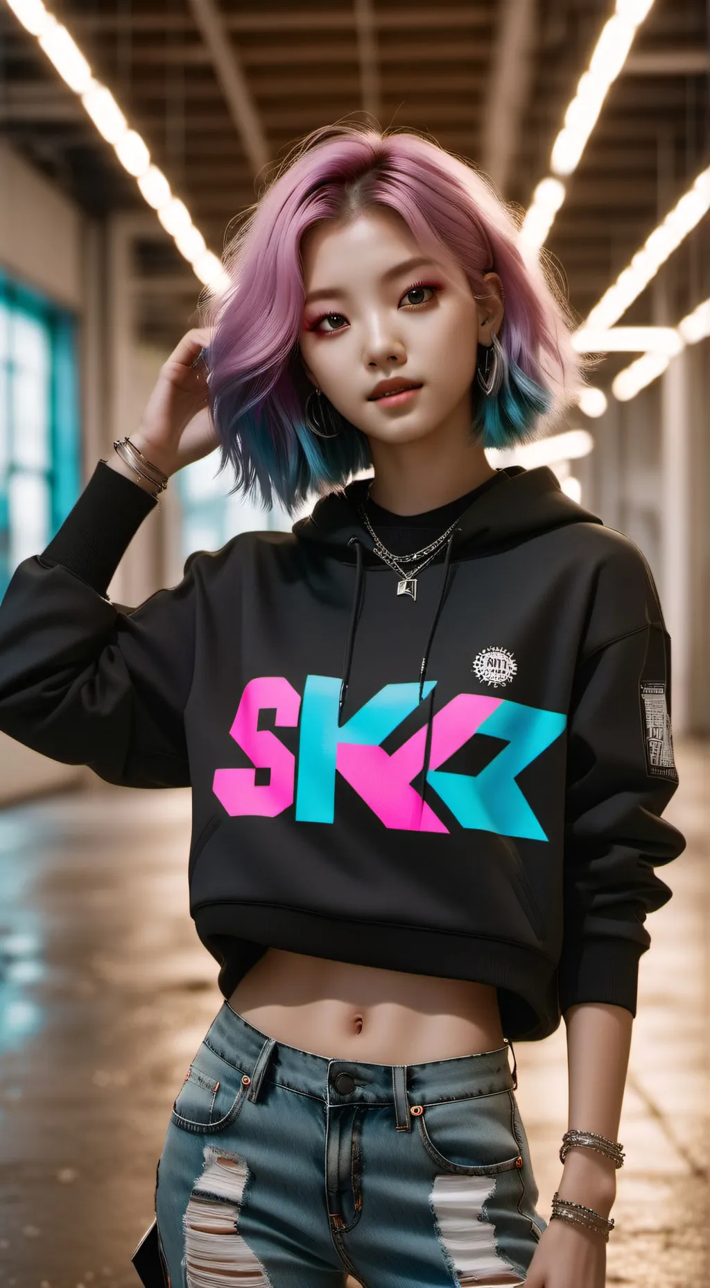 ai character: New member skz background
