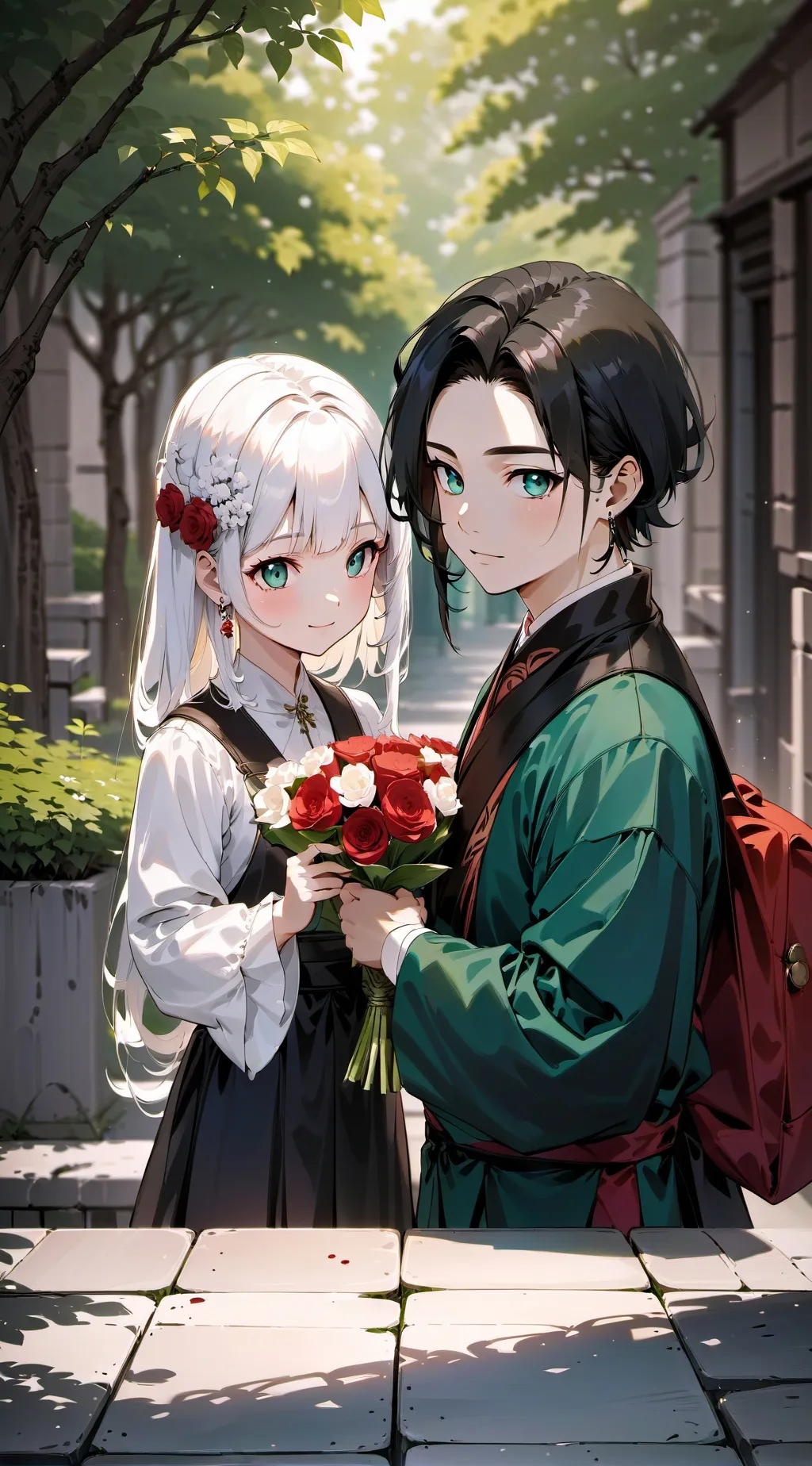 ai character: Pick me couple  background