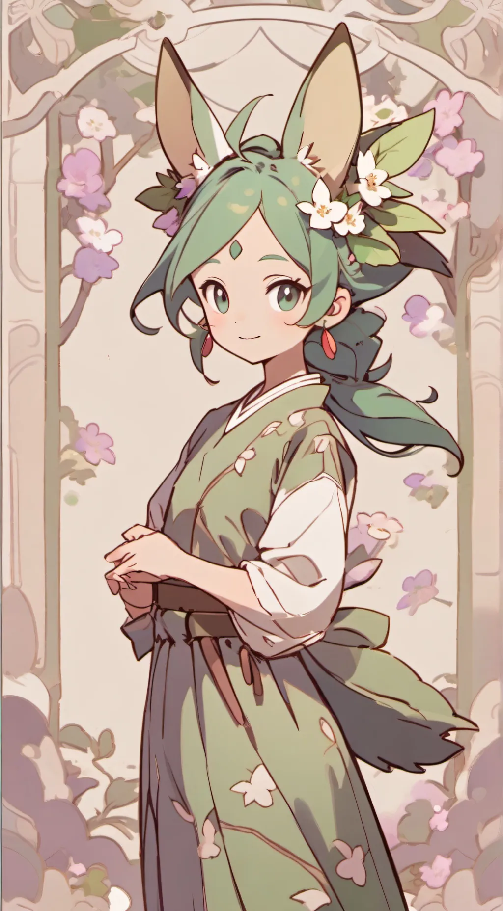 ai character: leafeon tf tg background