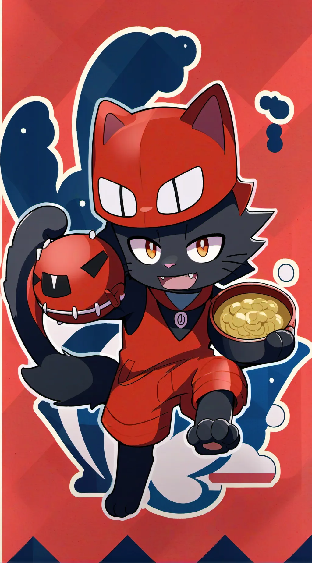 ai character: Tony/ my cat  background