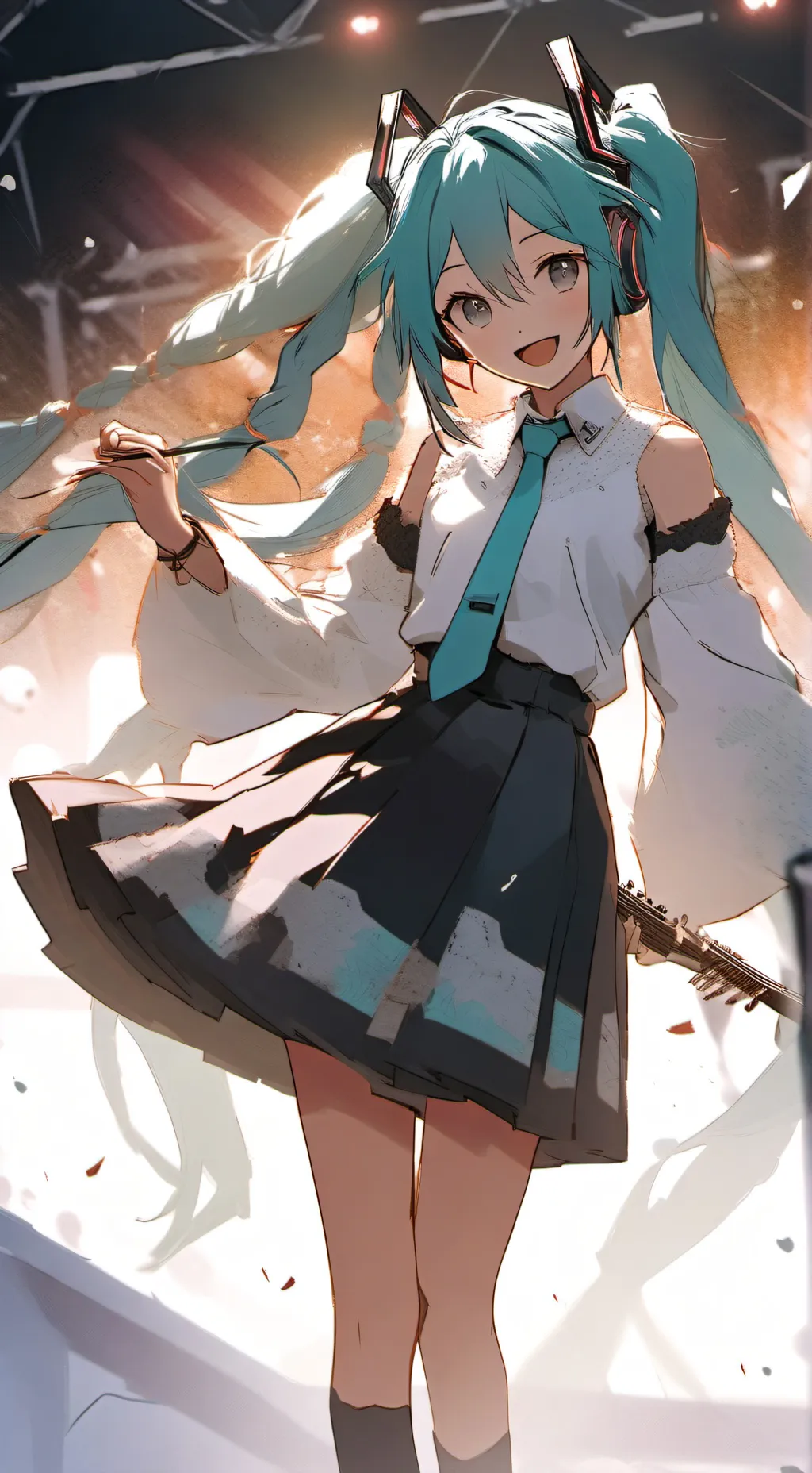 ai character: Miku background