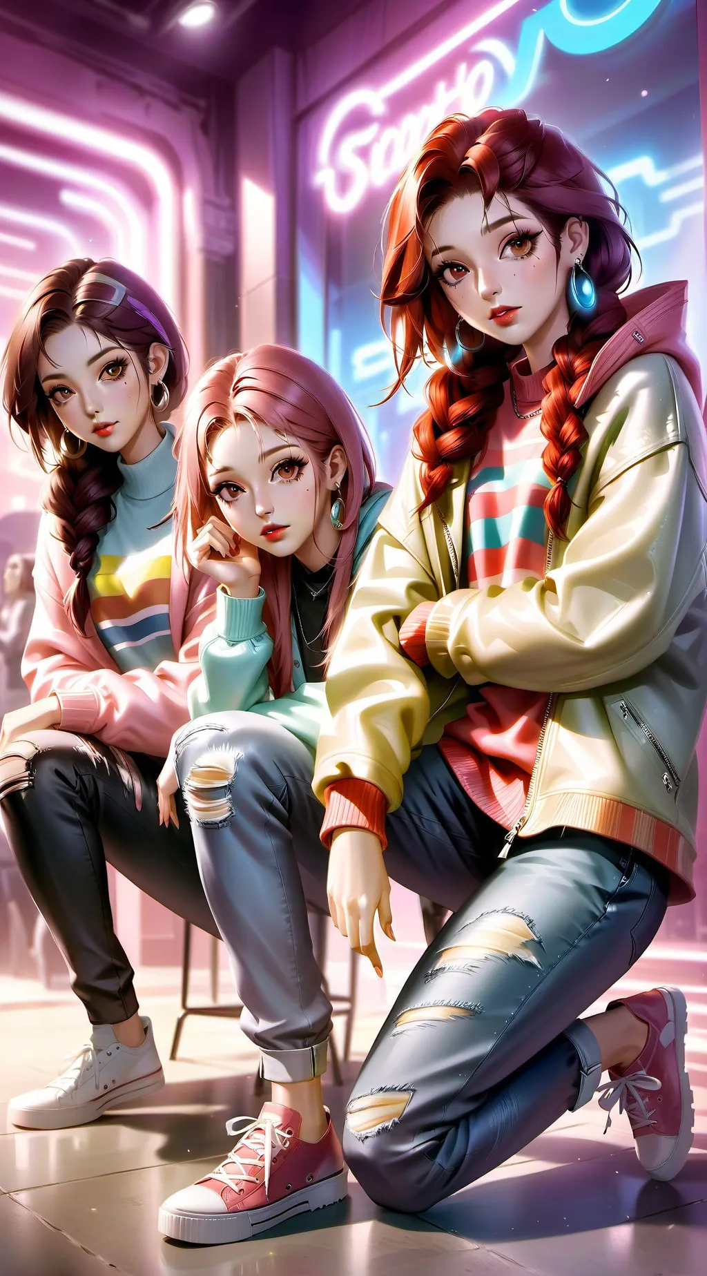 ai character: KATSEYE background