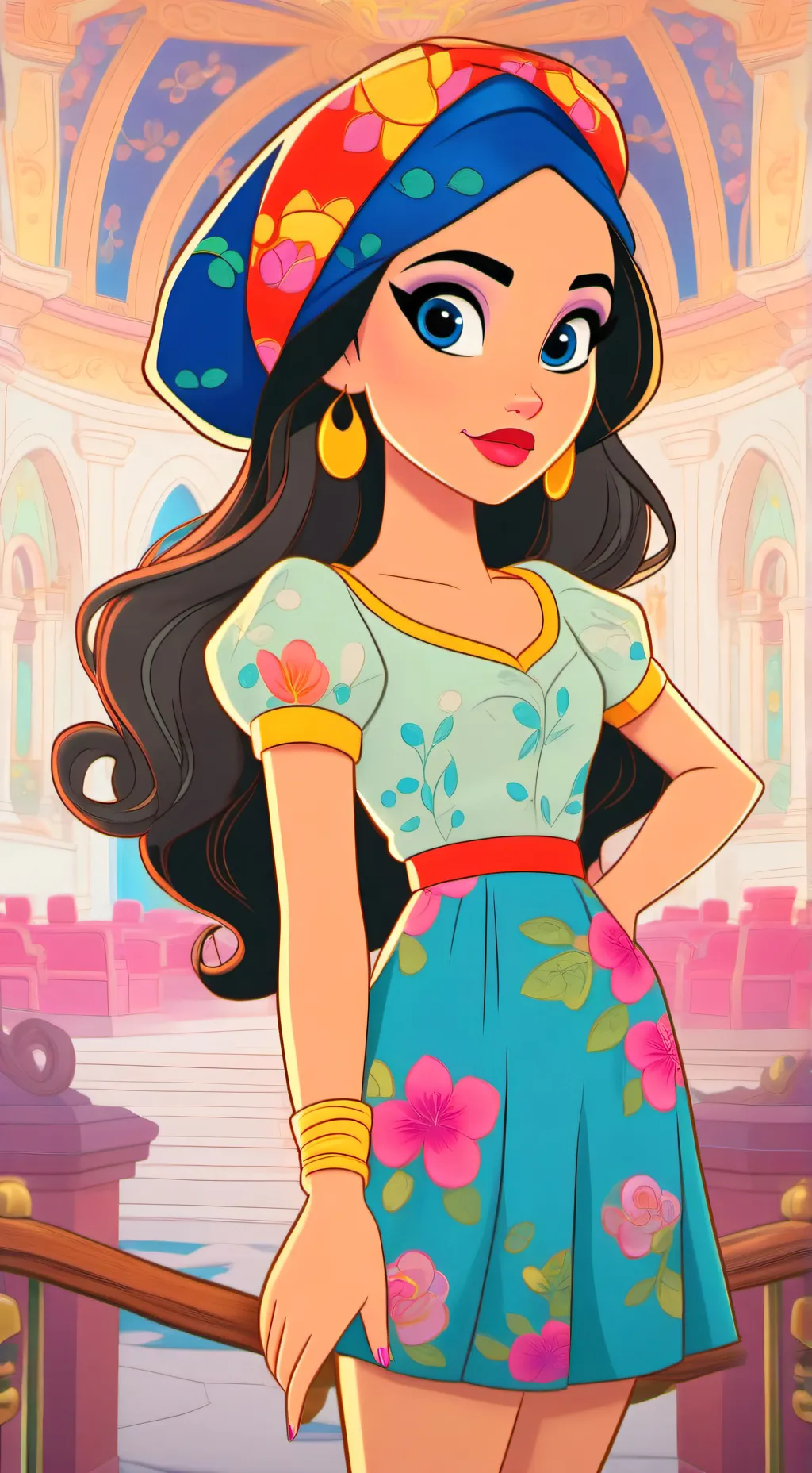 ai character: Ayumi background