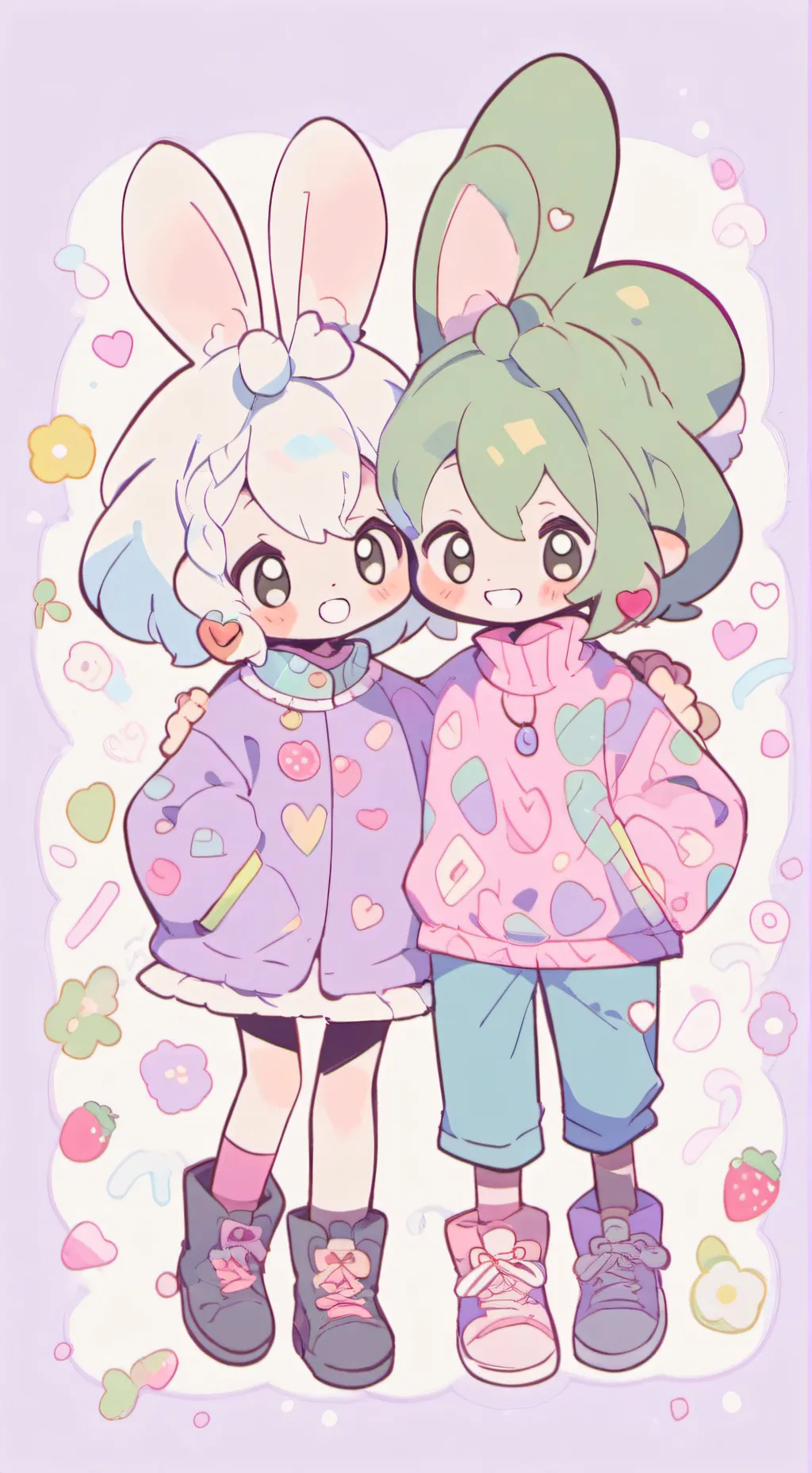 ai character: Hoppy x Kickin  background