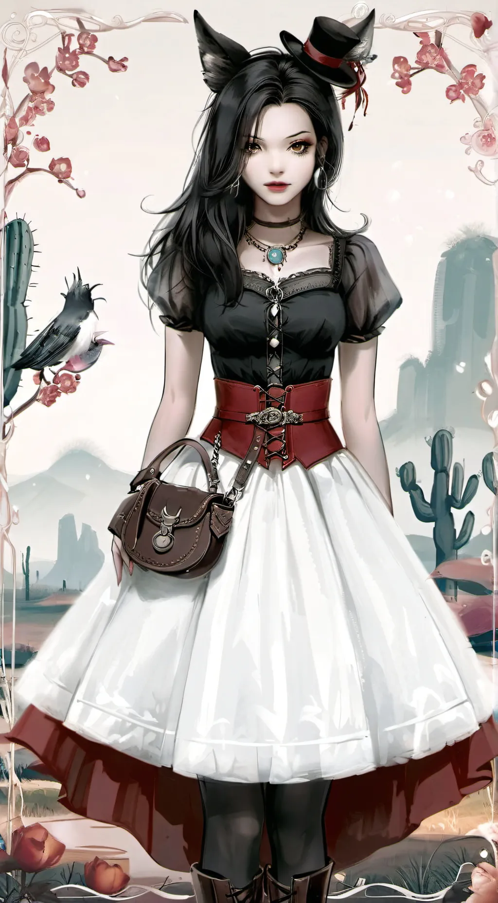 ai character: Honny Flash background