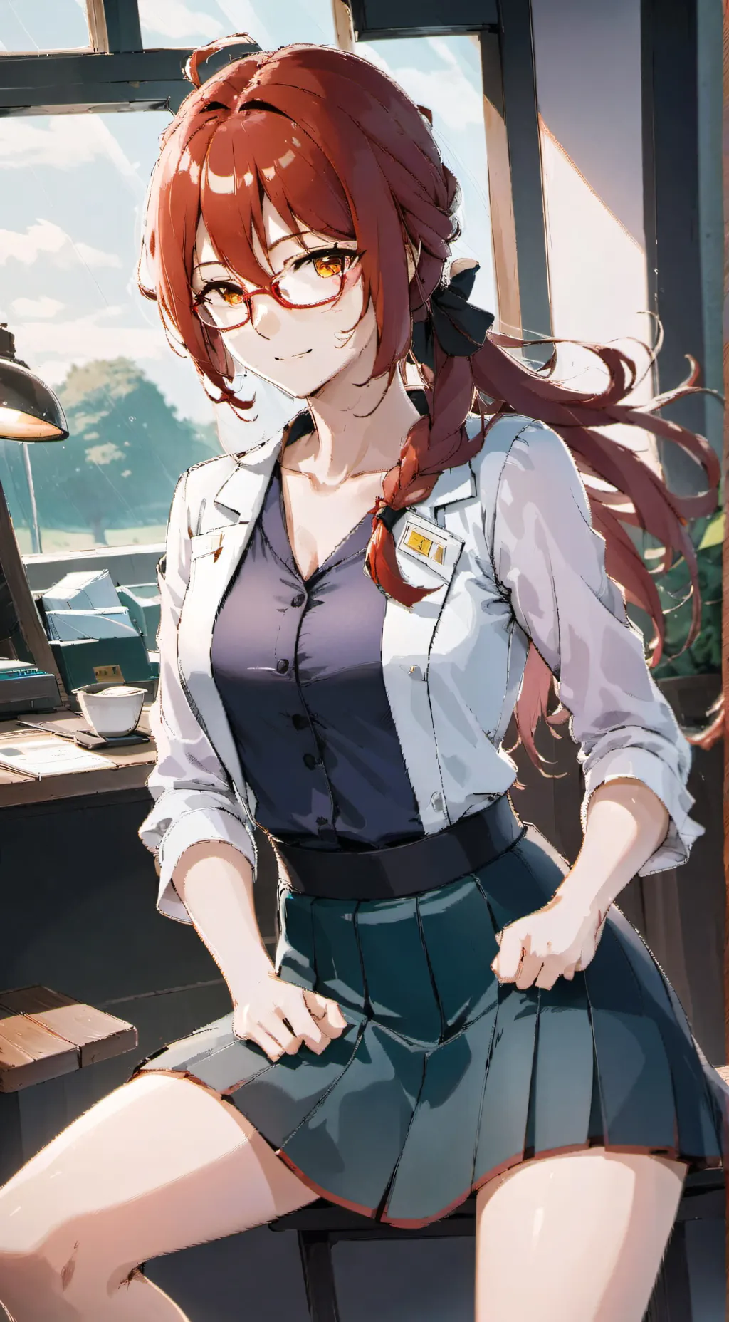 ai character: sky background