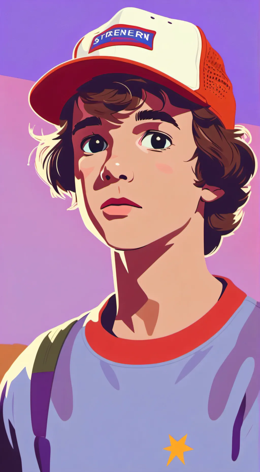 ai character: dustin background