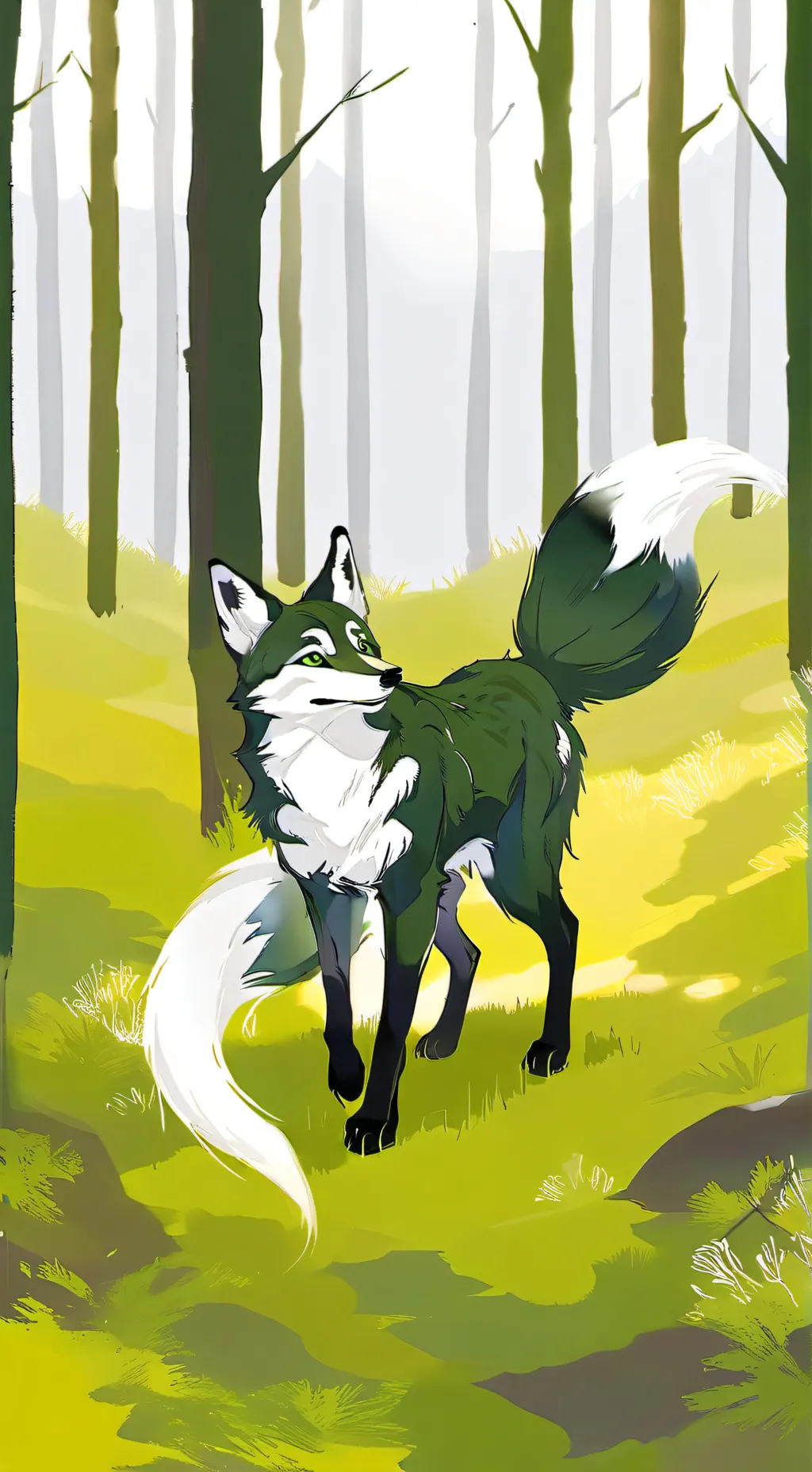 ai character: Emerald  background