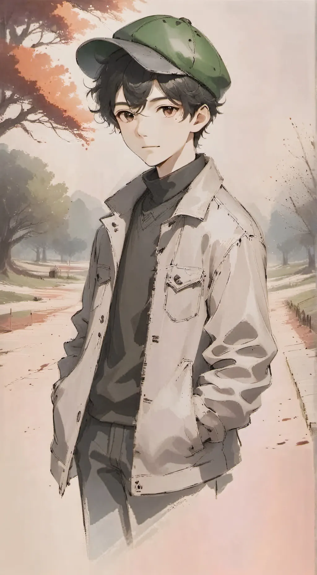 ai character: Draco camping background