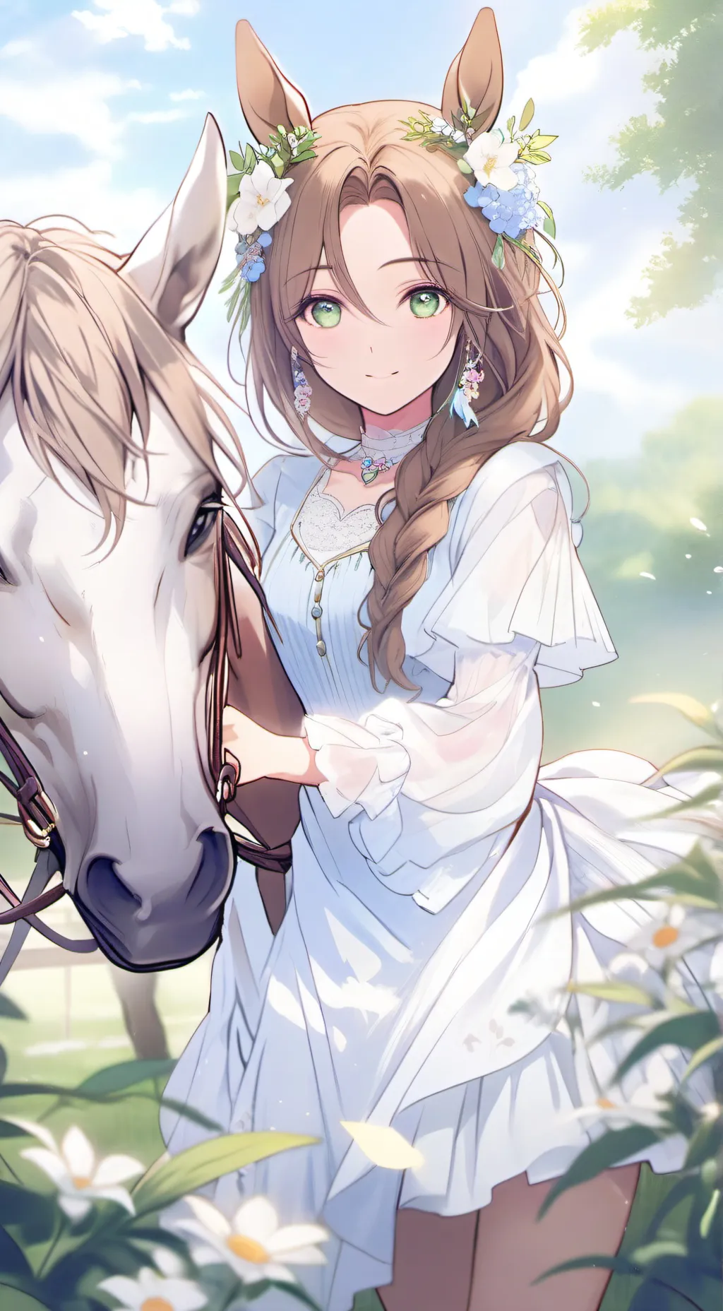 ai character: Horse Girl background