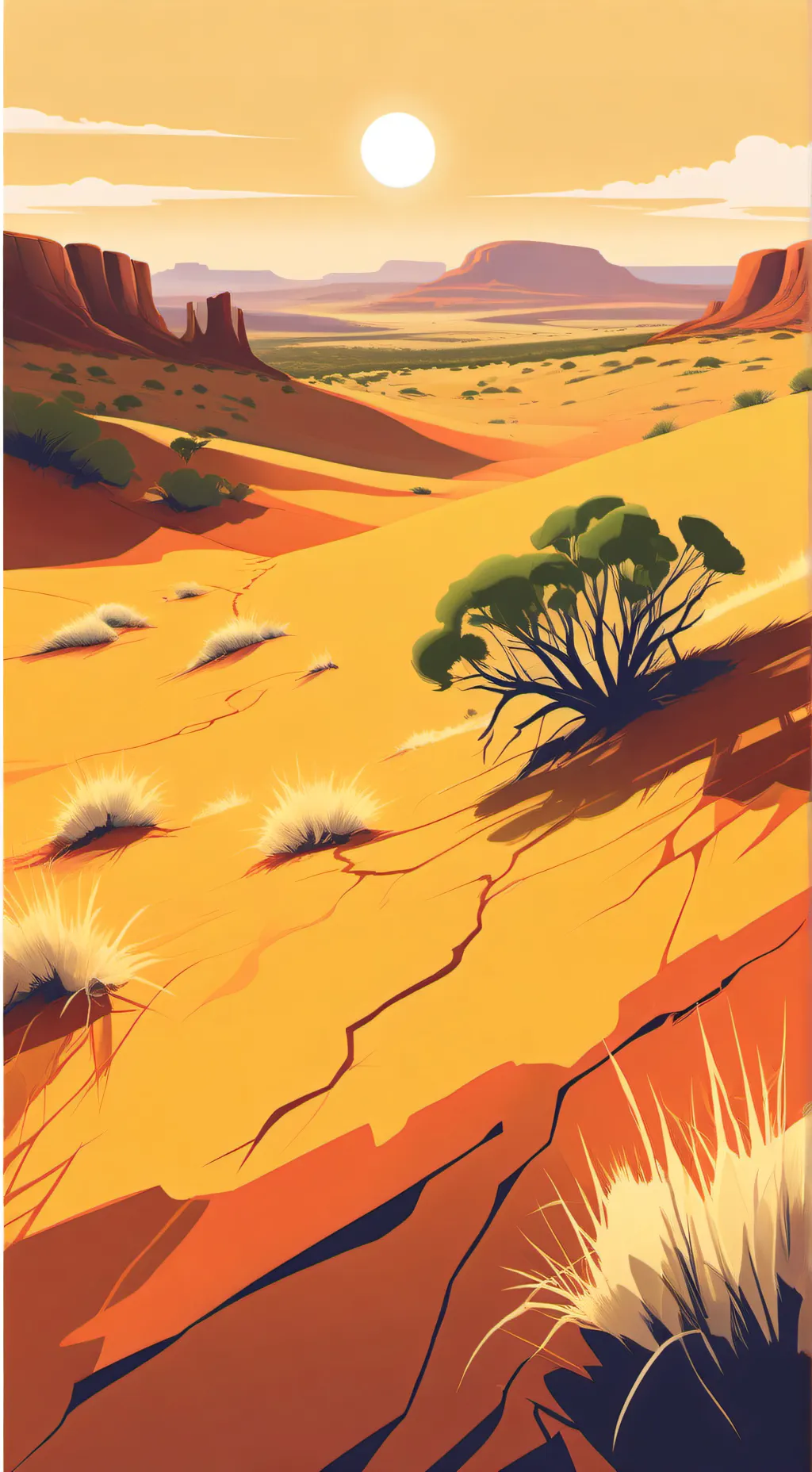 ai character: upm in Australia background