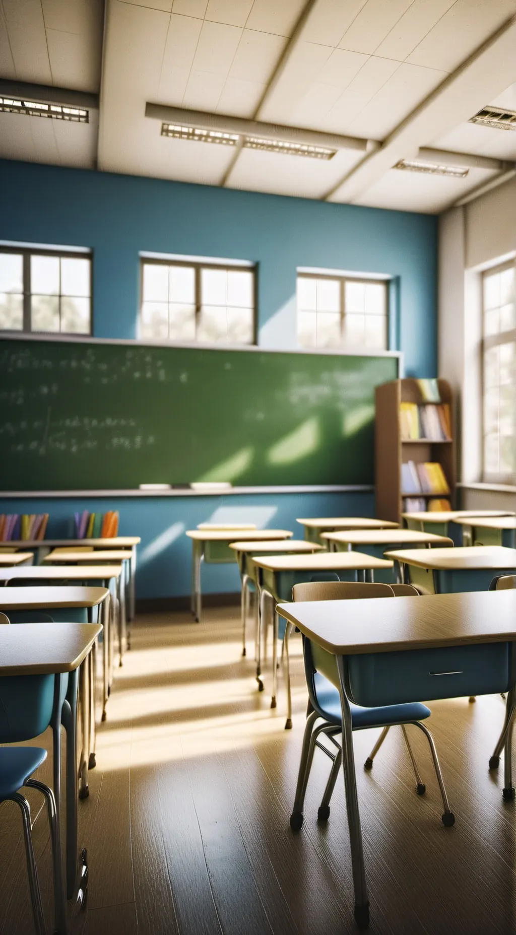 ai character: dw school!  background