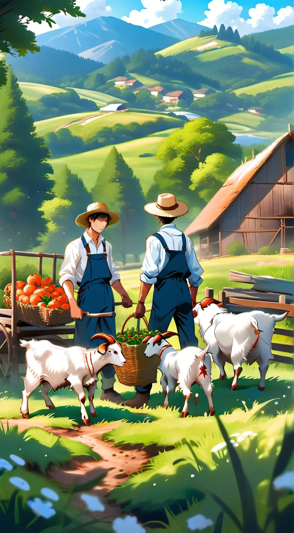 ai character: Farm age background