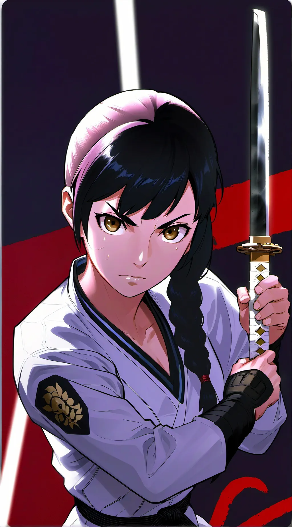 ai character: kira mitsubishu  background