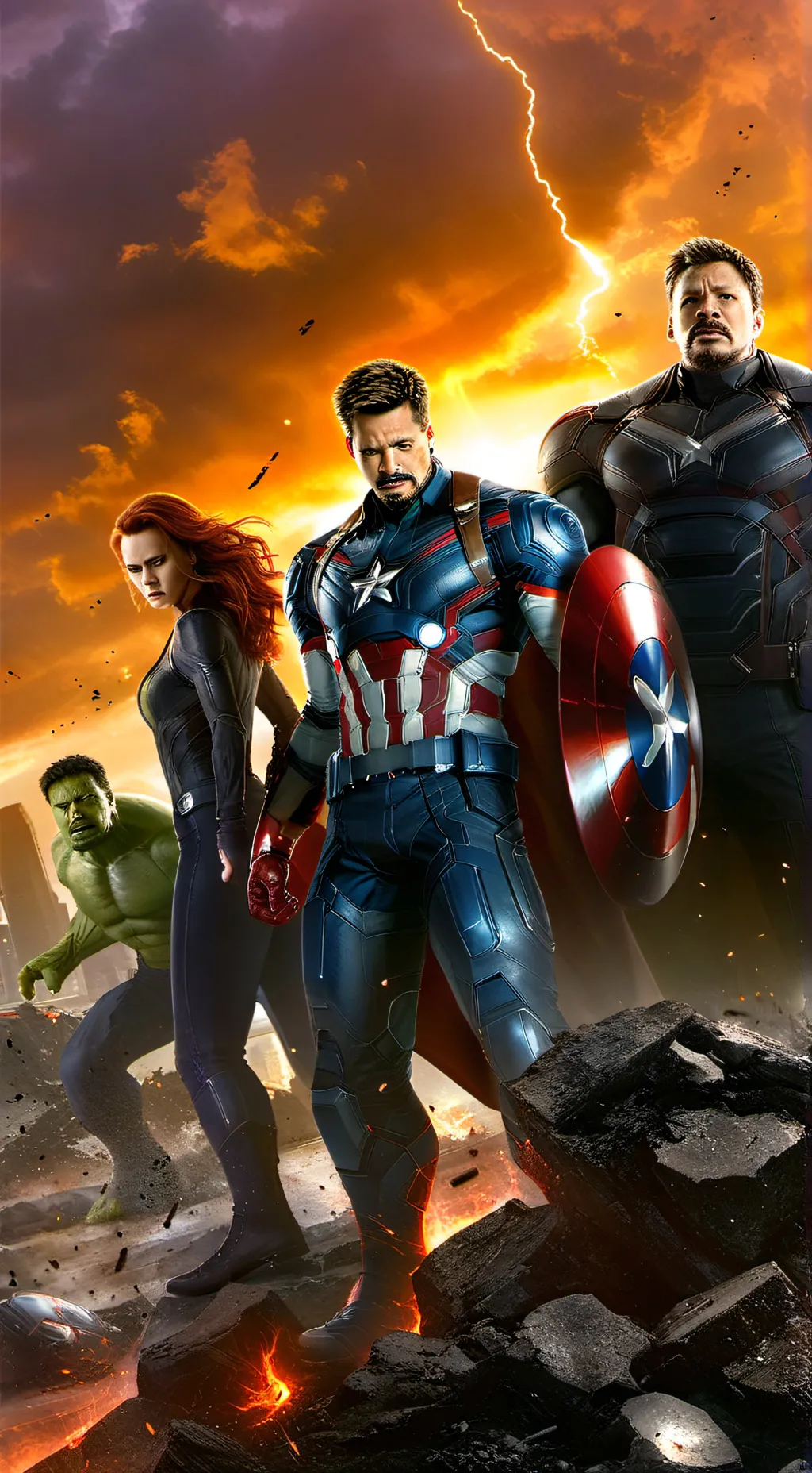 ai character: avengers 🫡 background