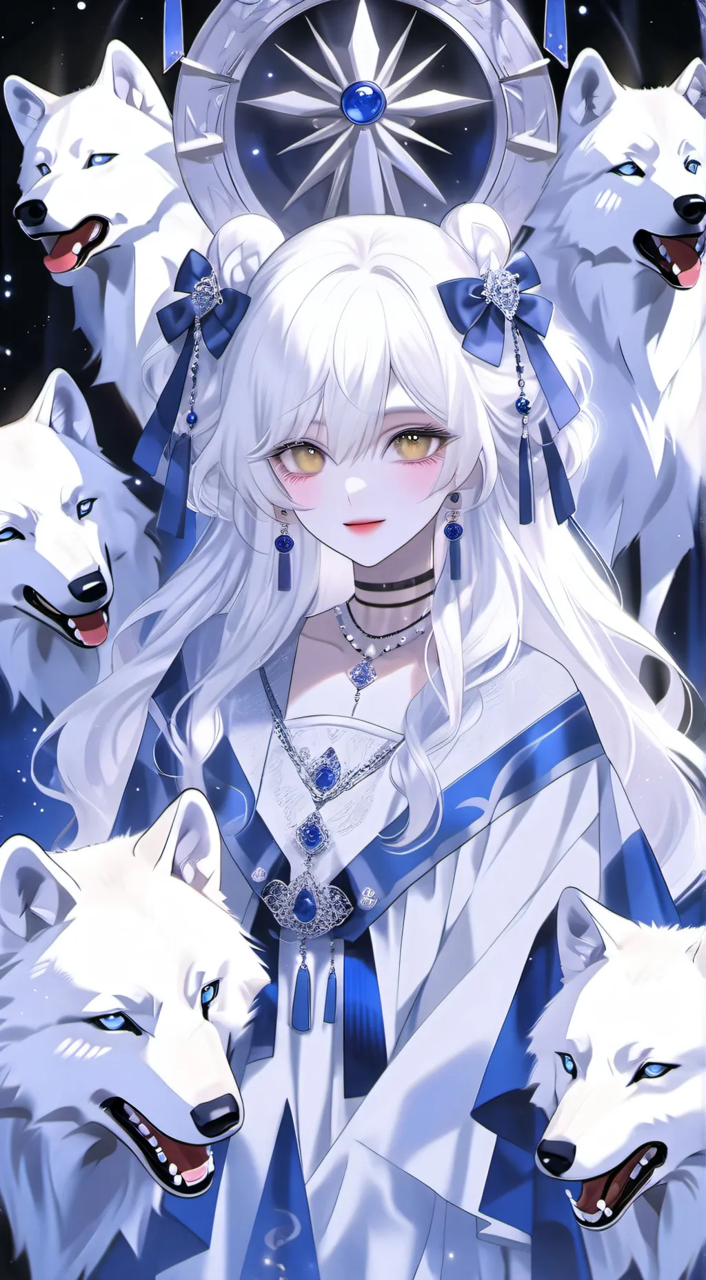 ai character: Luna background