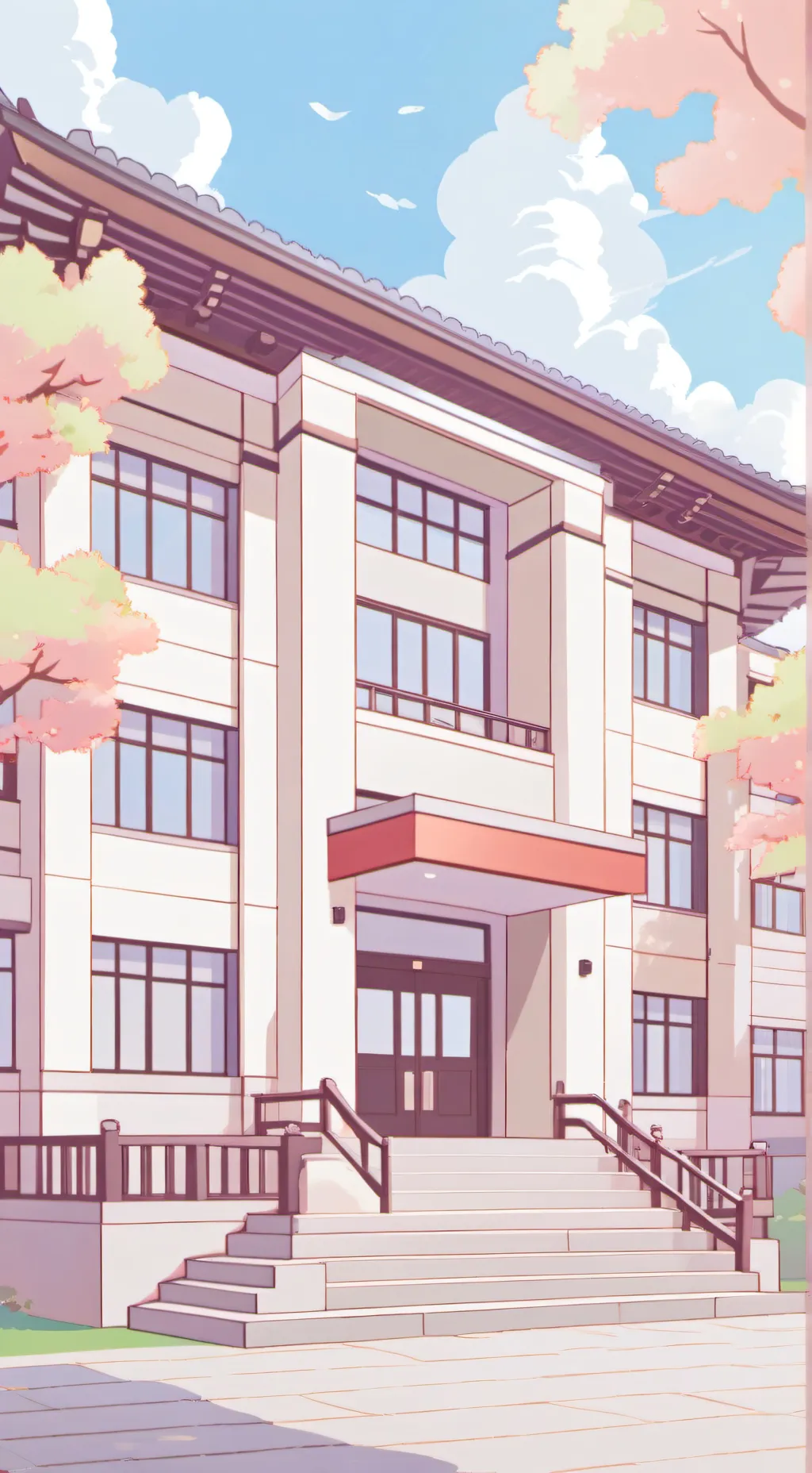 ai character: Japanese school  background