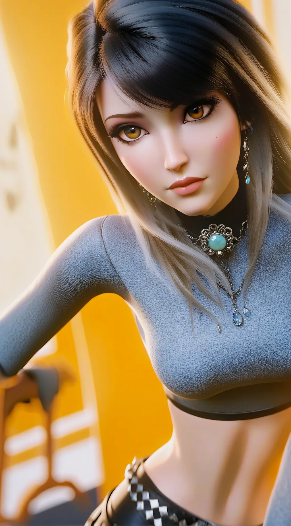 ai character: Ashley background