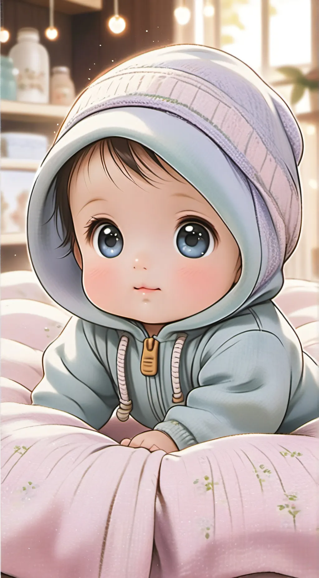ai character: mha baby  background