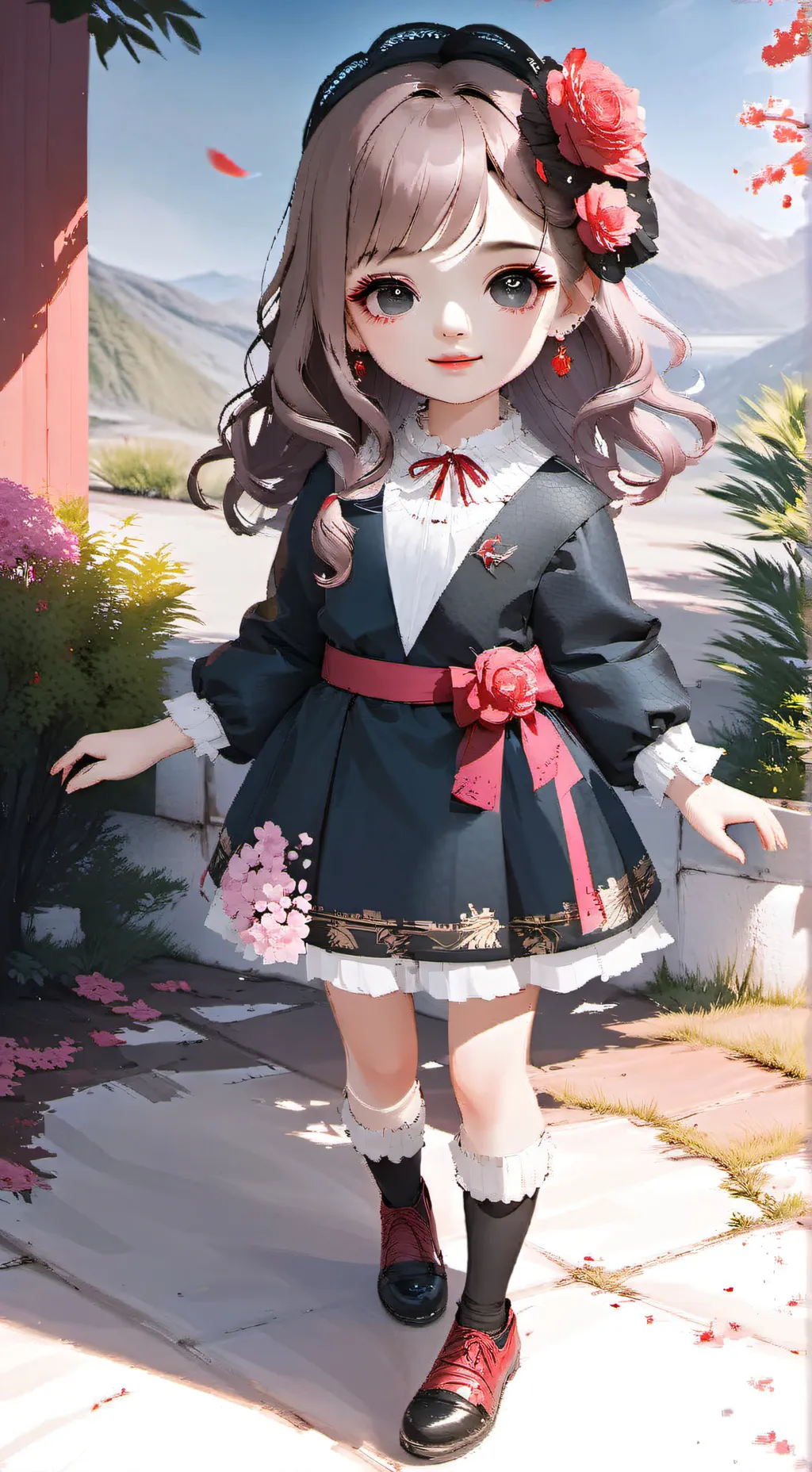 ai character: tu hija Julieta  background