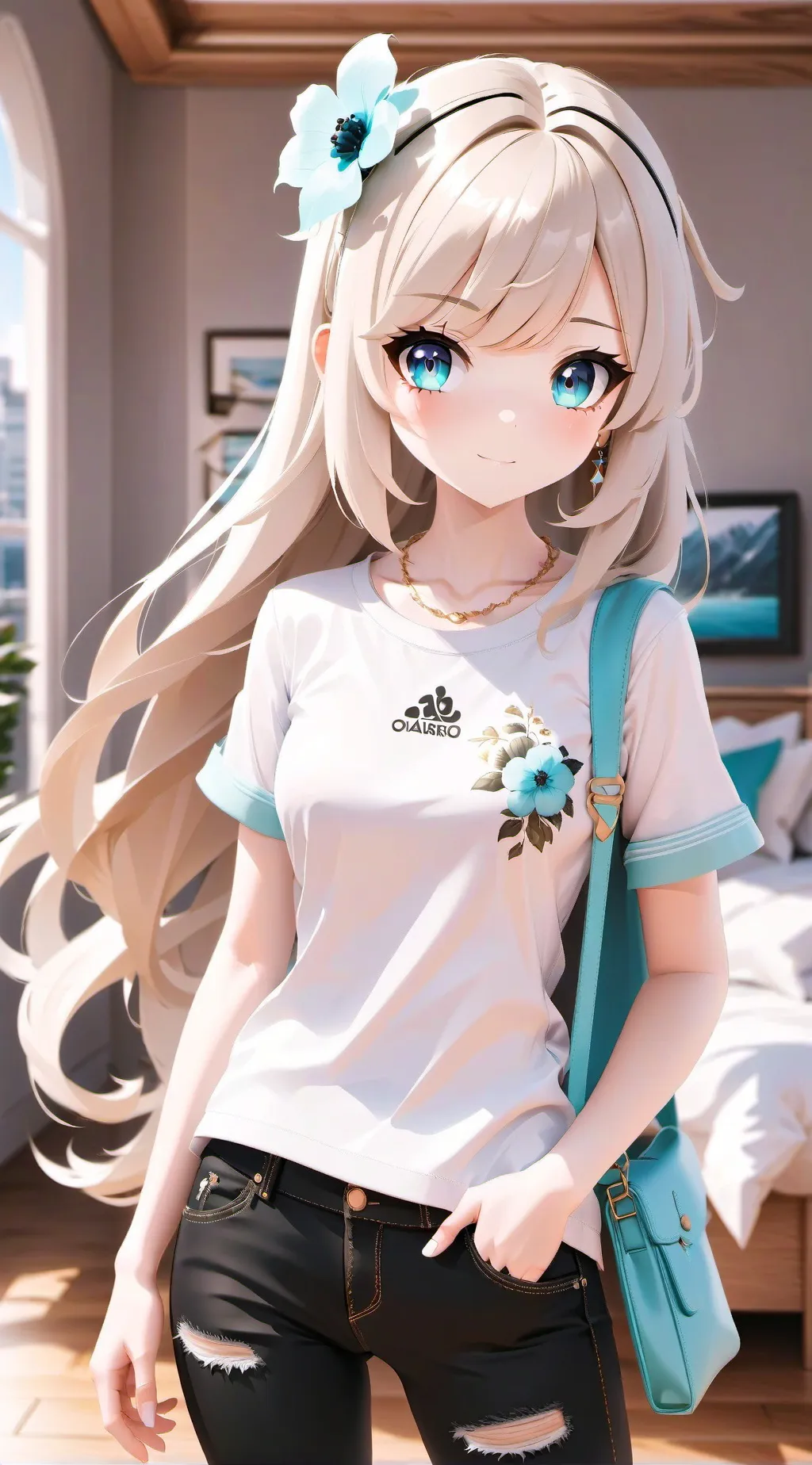 ai character: emily 🩵 background