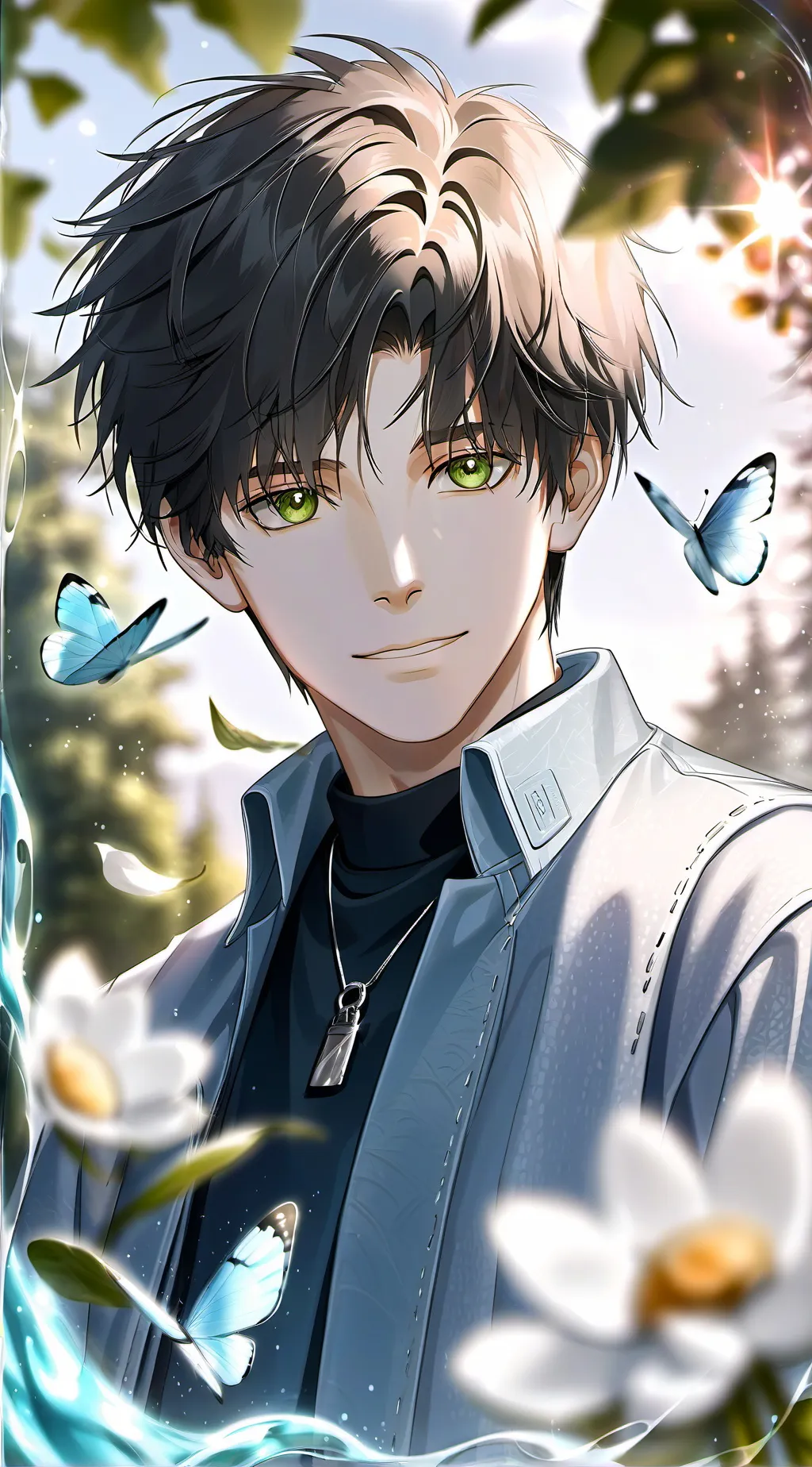 ai character: olive background