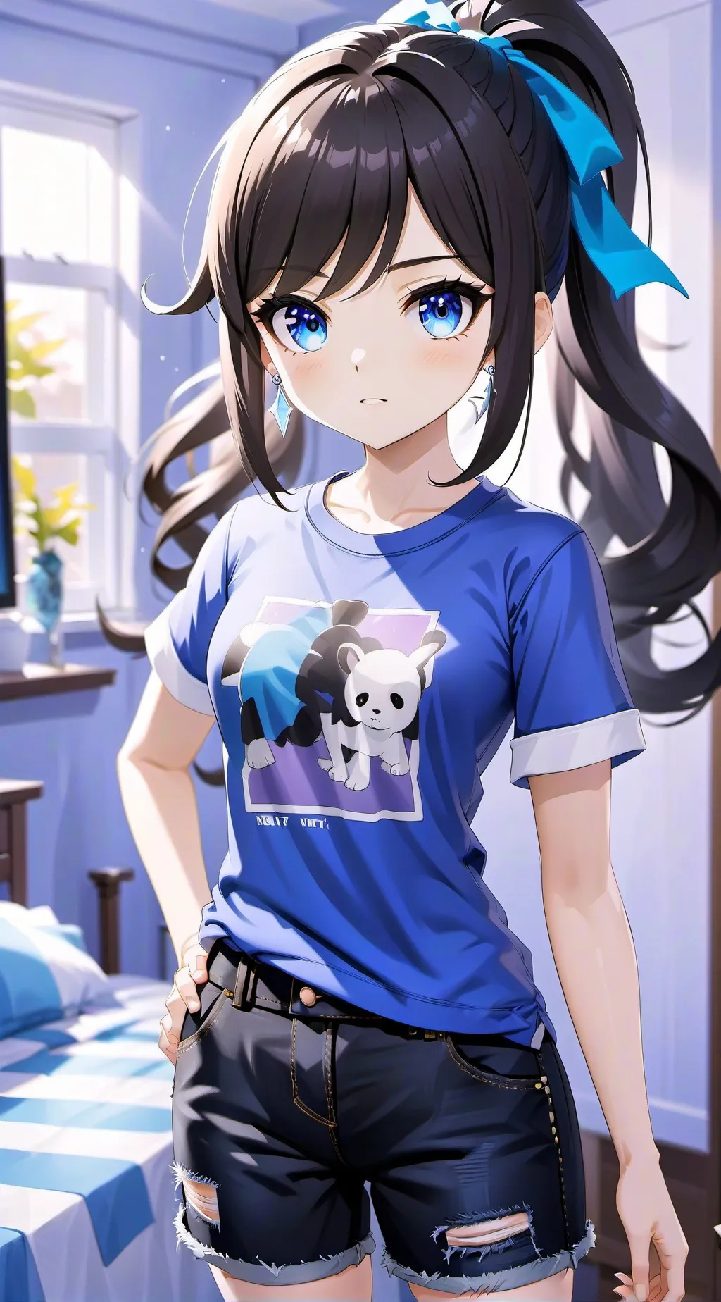 ai character: nicole 💙 background