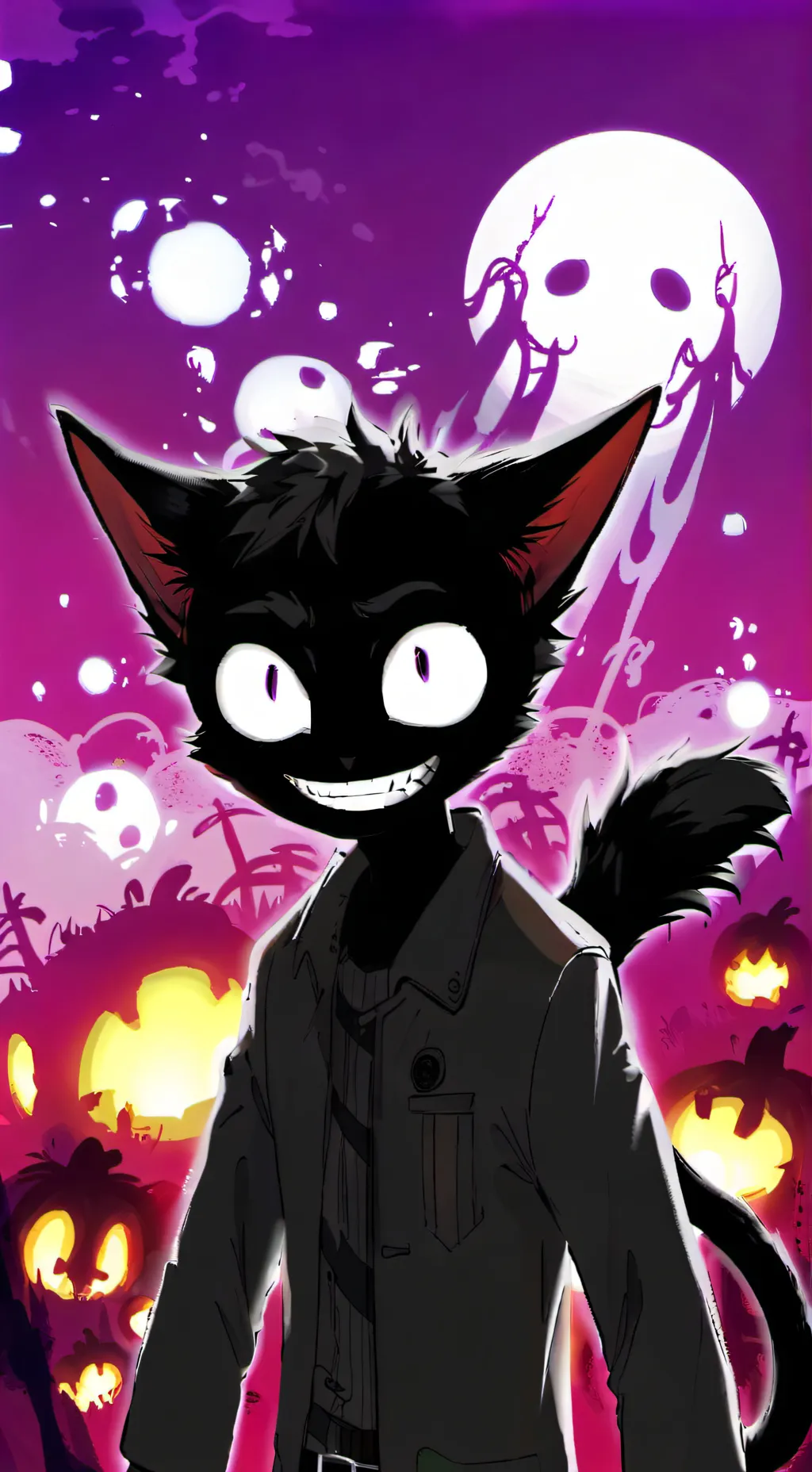 ai character: CartoonCatnation2 background