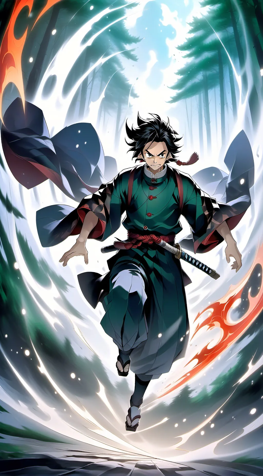 ai character: mha X kny background