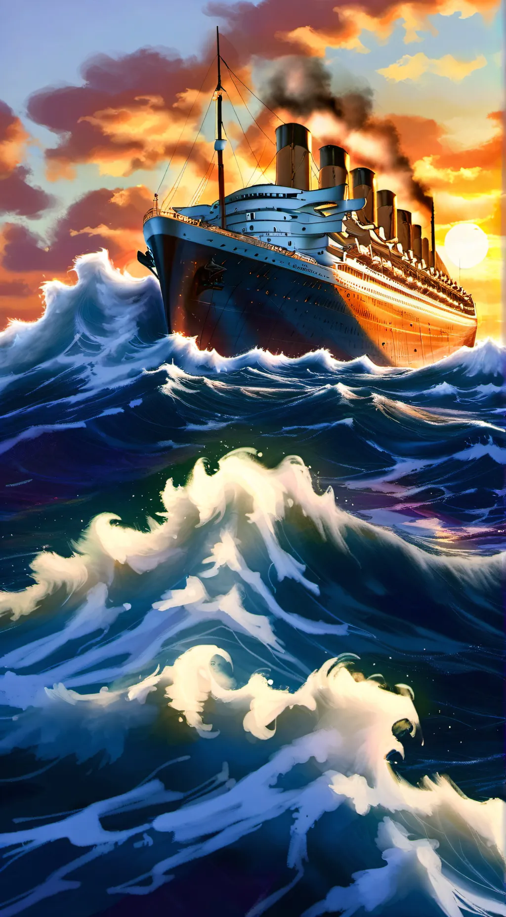 ai character: titanic background