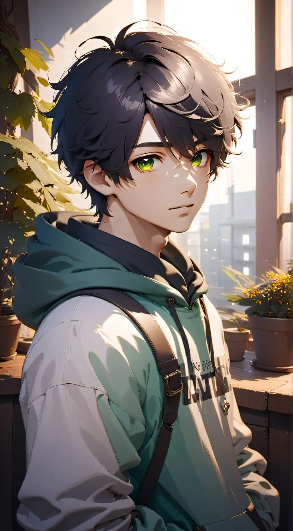 ai character: Ren x yn background