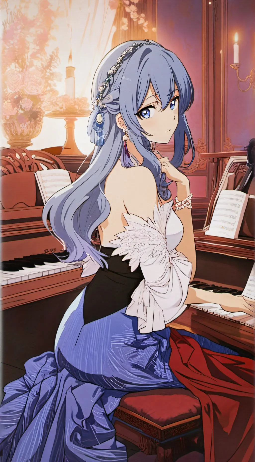 ai character: 镜 background