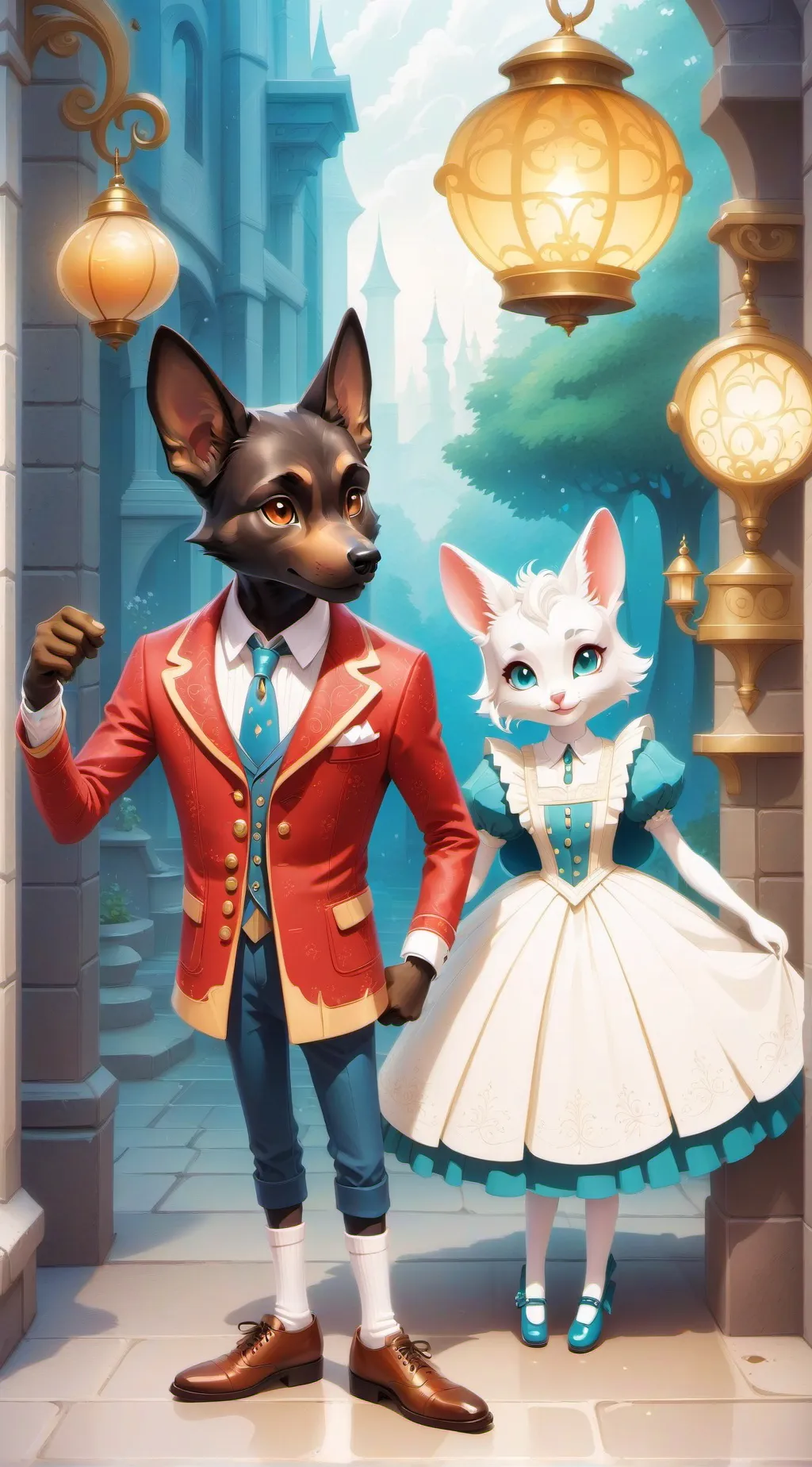 ai character: Animals in charge background