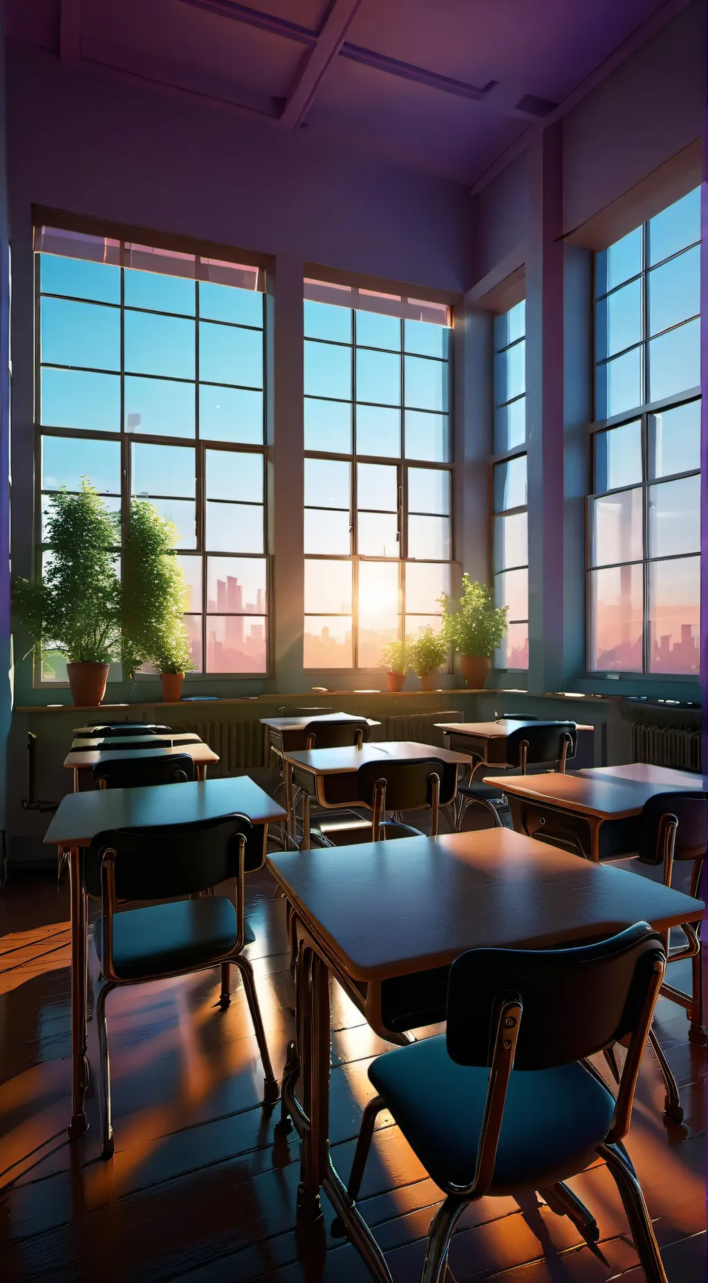 ai character: Colegio BMQ background