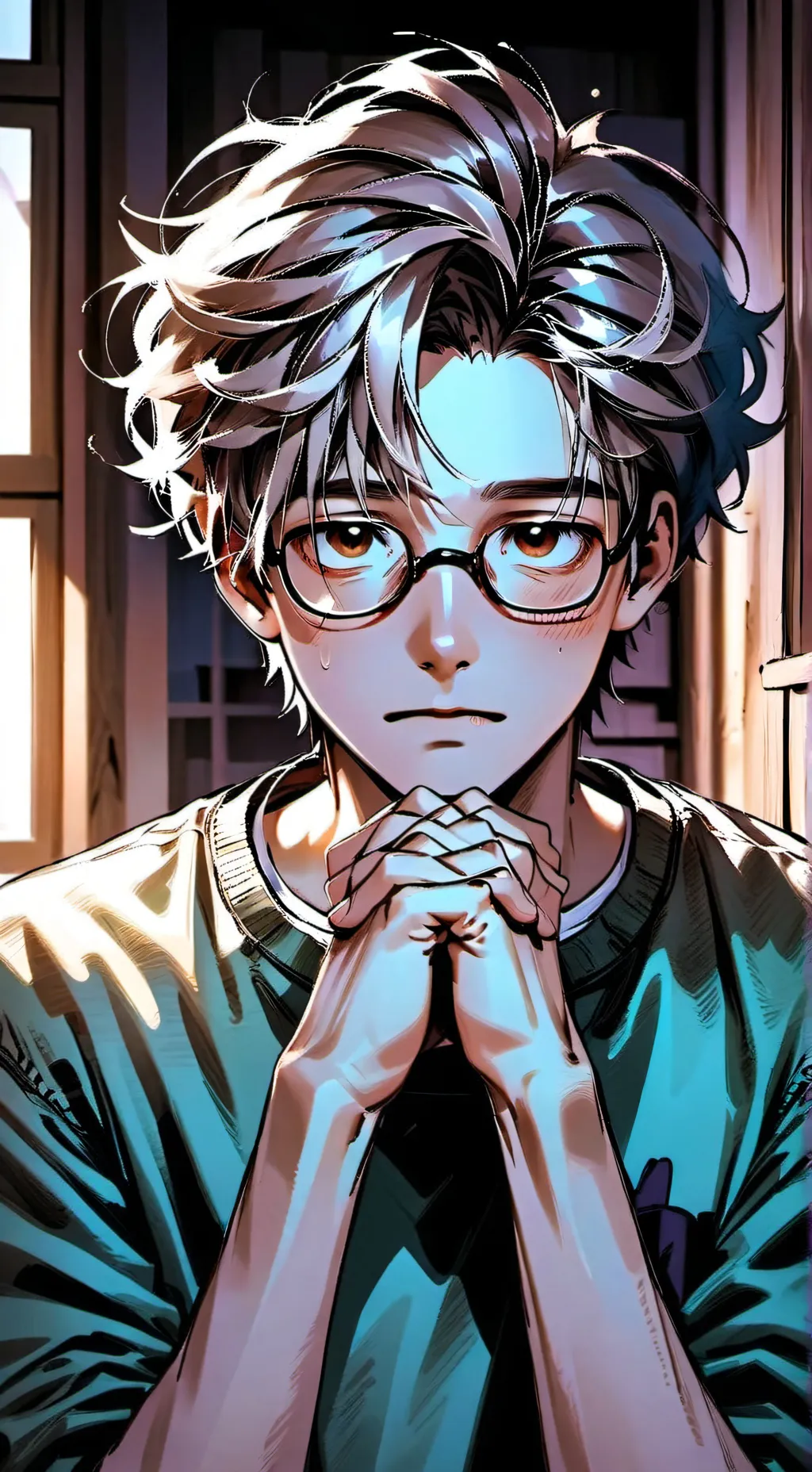 ai character: 🍂⚘️🐇麥克風 🎭🍃🍁🐛 background