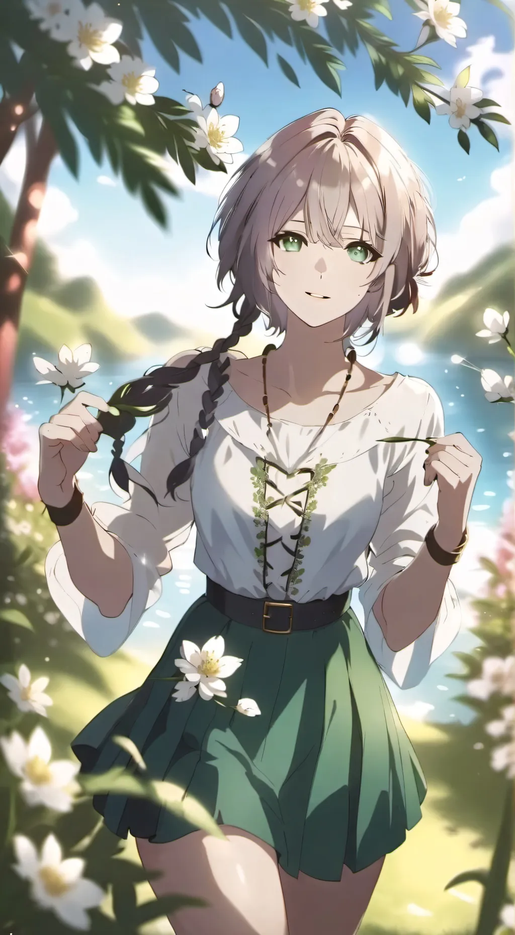 ai character: Vox x yn  background