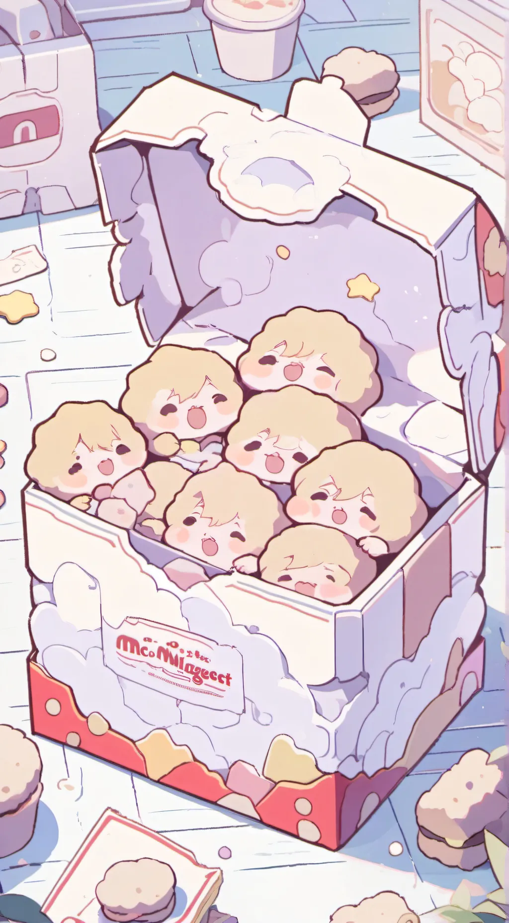 ai character: Nugget babies background