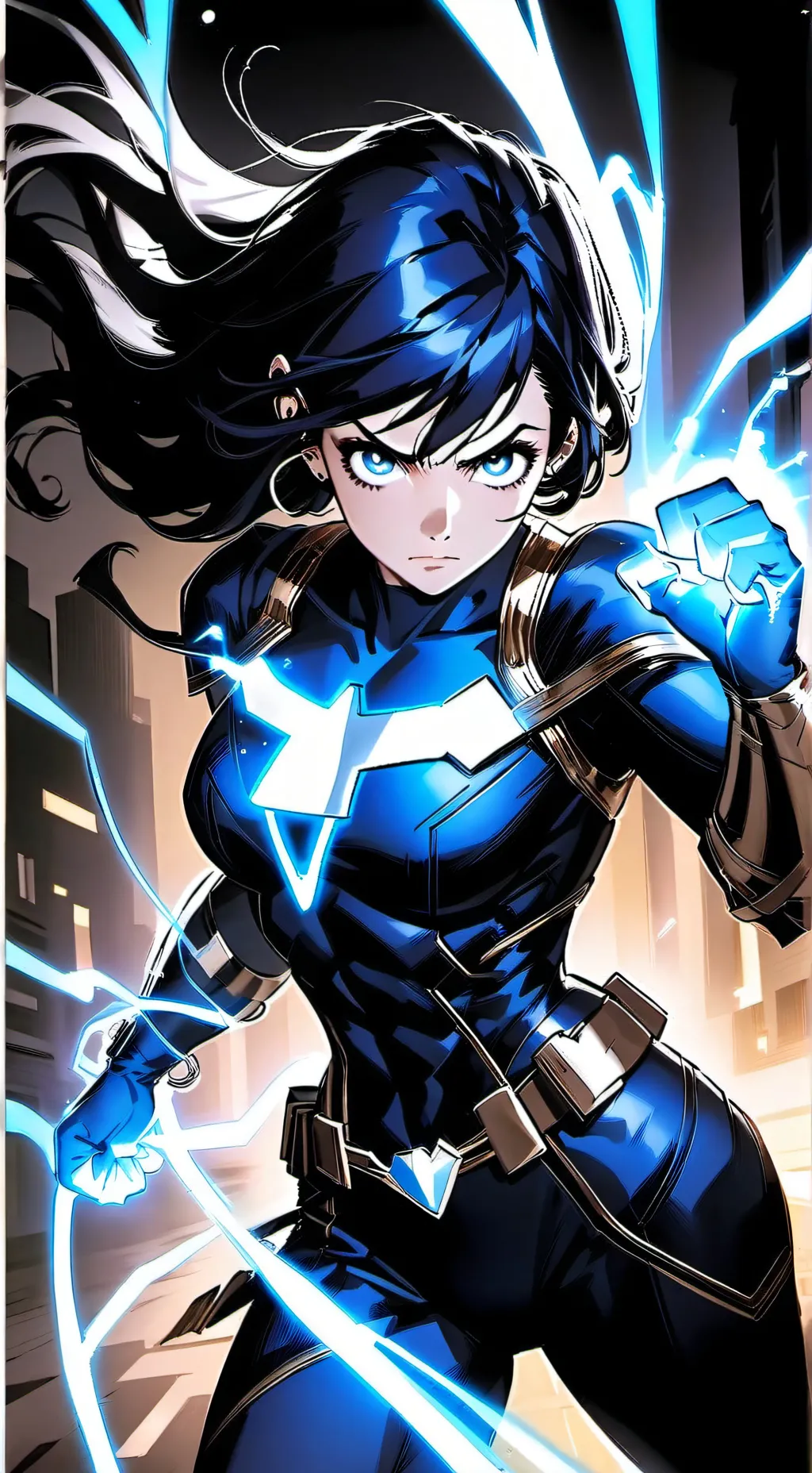 ai character: Rayo Azul background