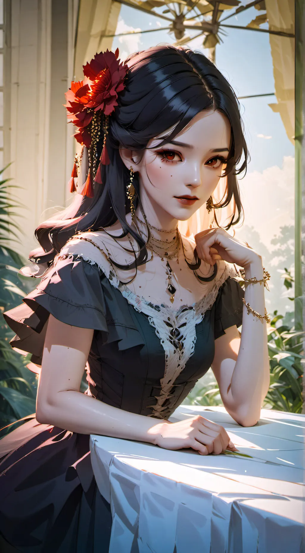 ai character: Akane x yn background