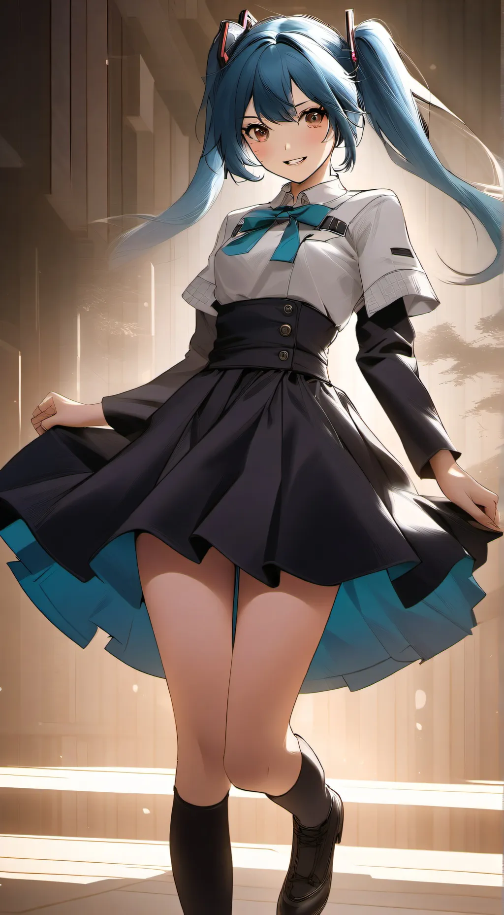 ai character: ☆miku☆ background