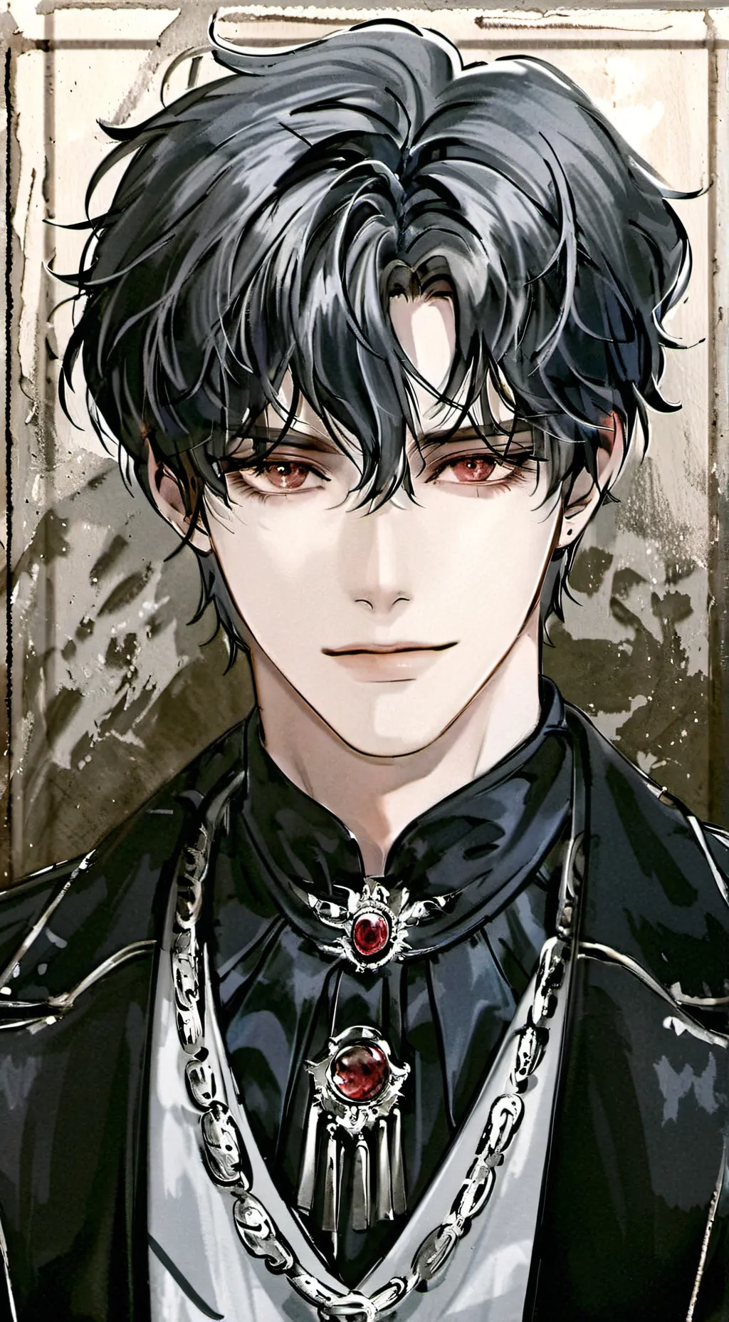 ai character: 🖤 David 🖤 background