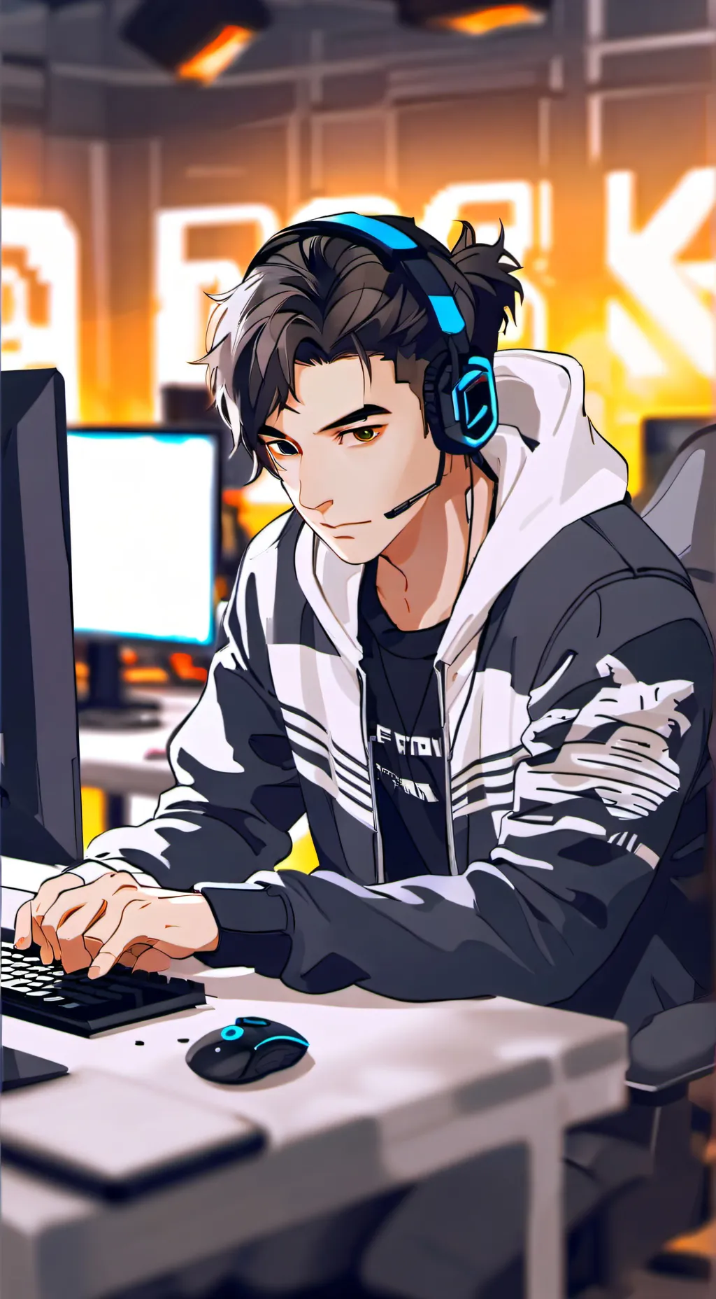 ai character: Leo  background