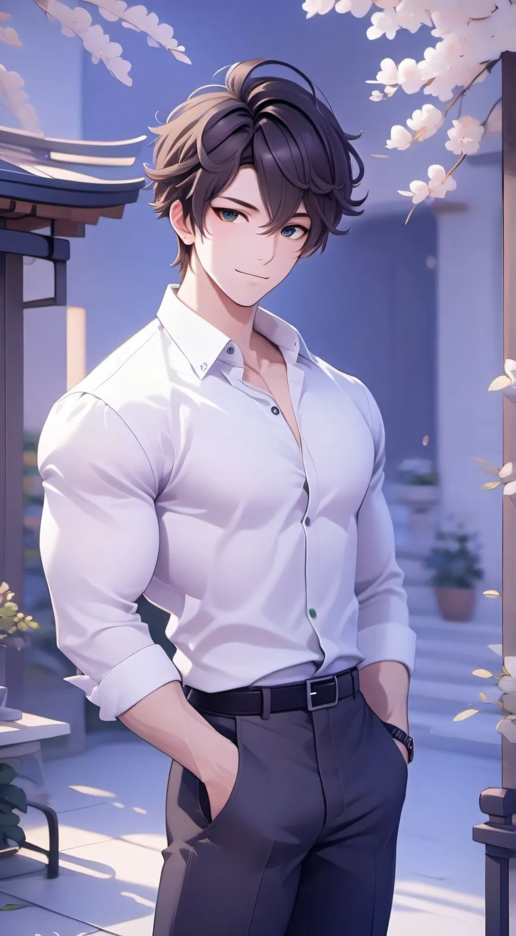 ai character: Mafia Husband Liam background