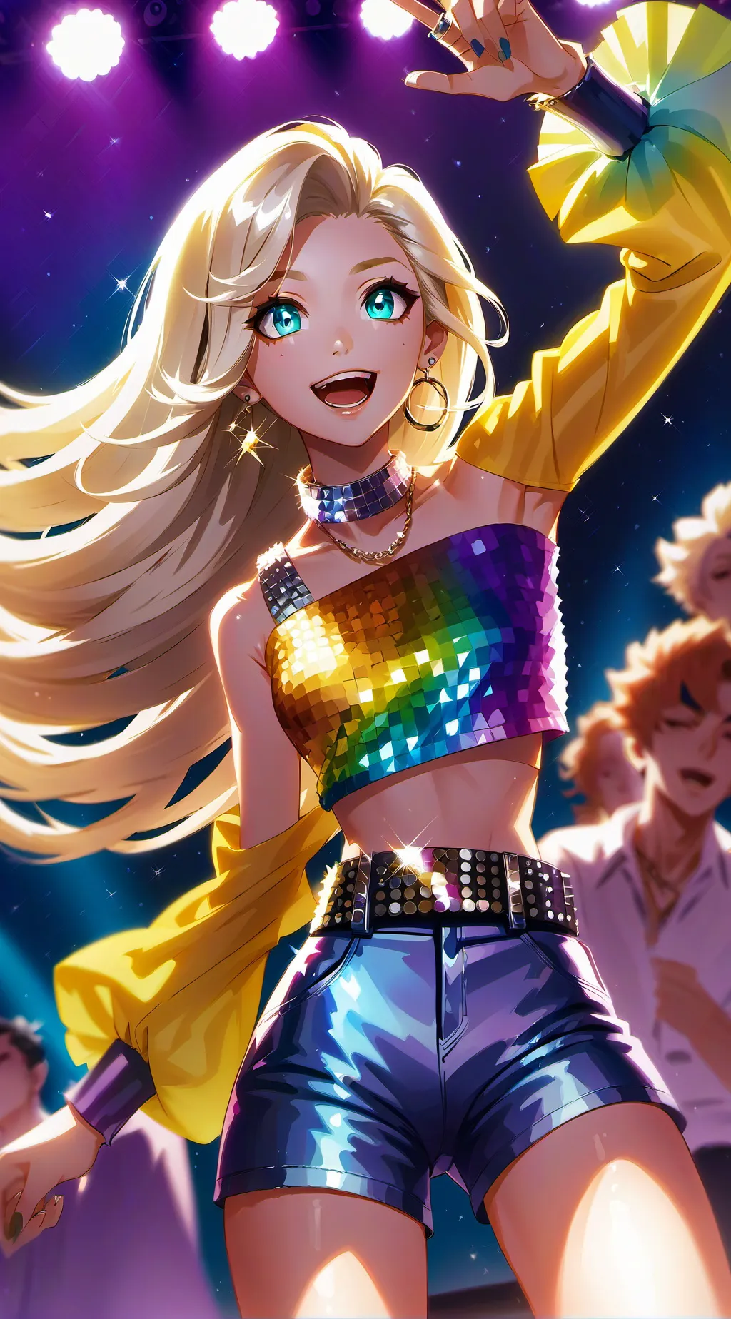 ai character: violet  background