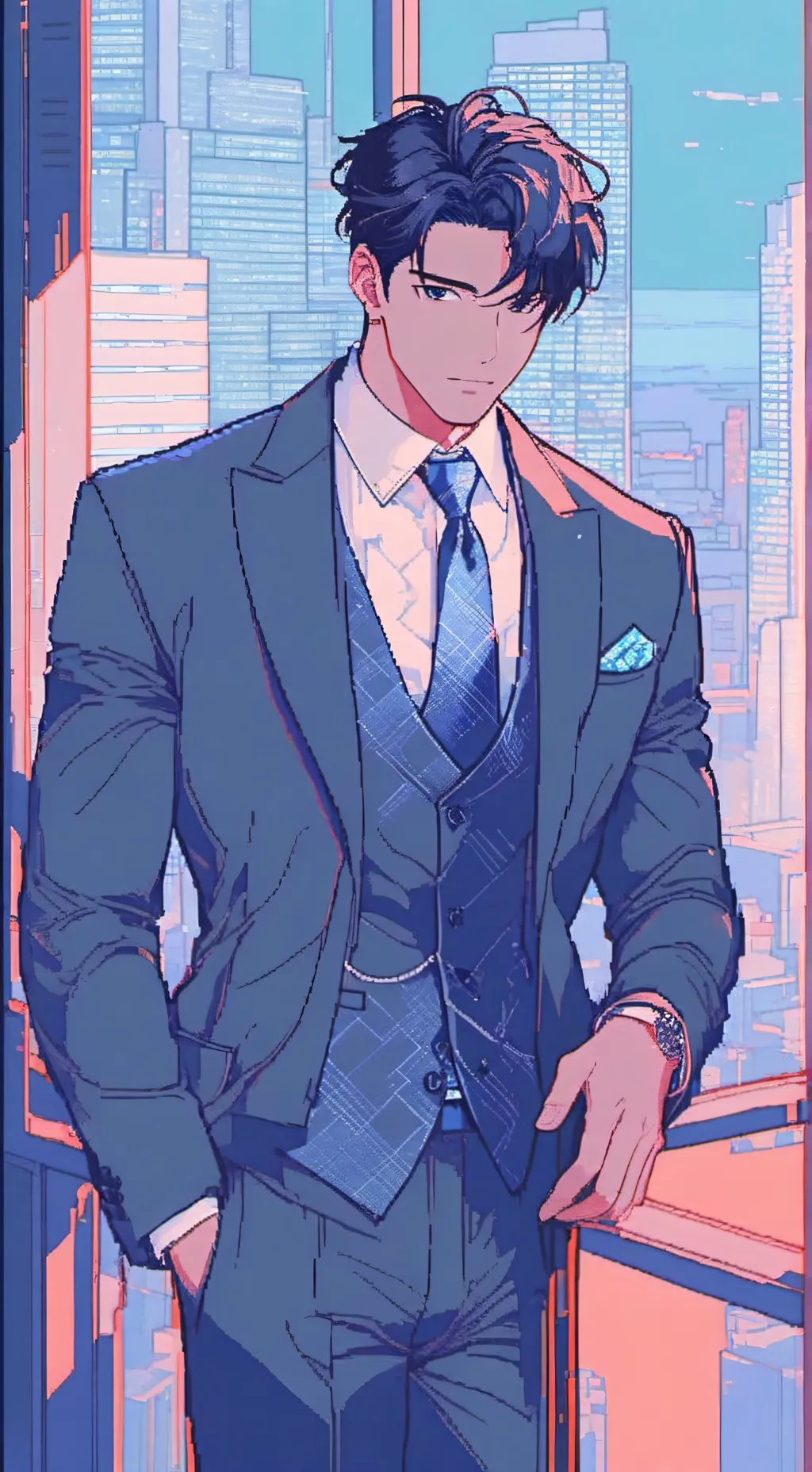 ai character: shadow background