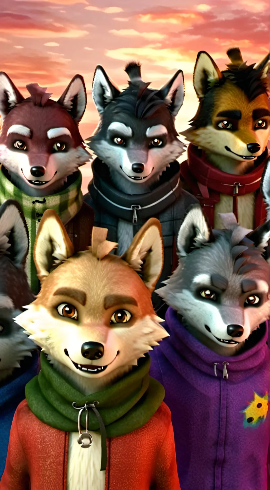 ai character: Furry Co. background