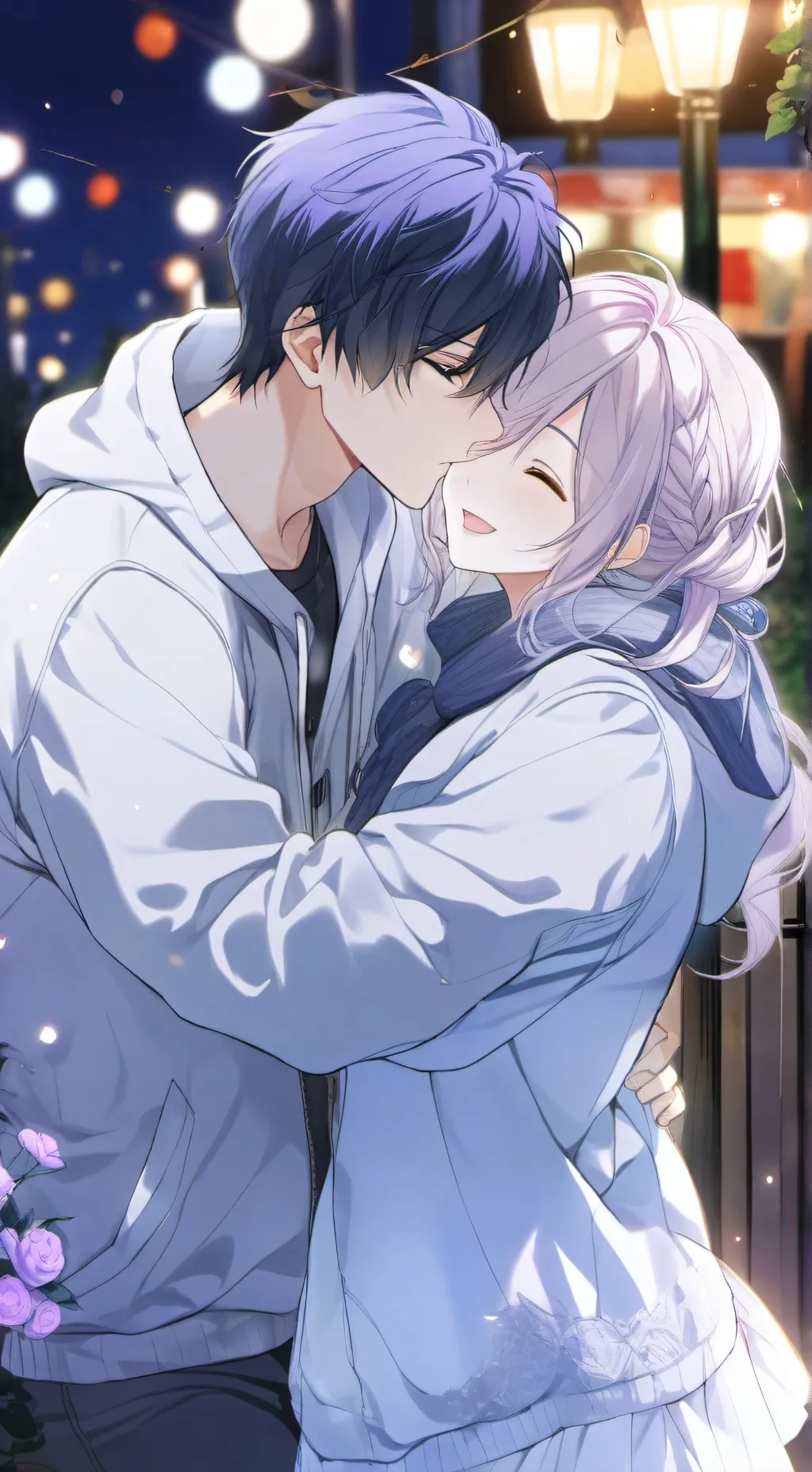 ai character: Satoshi & Miu background